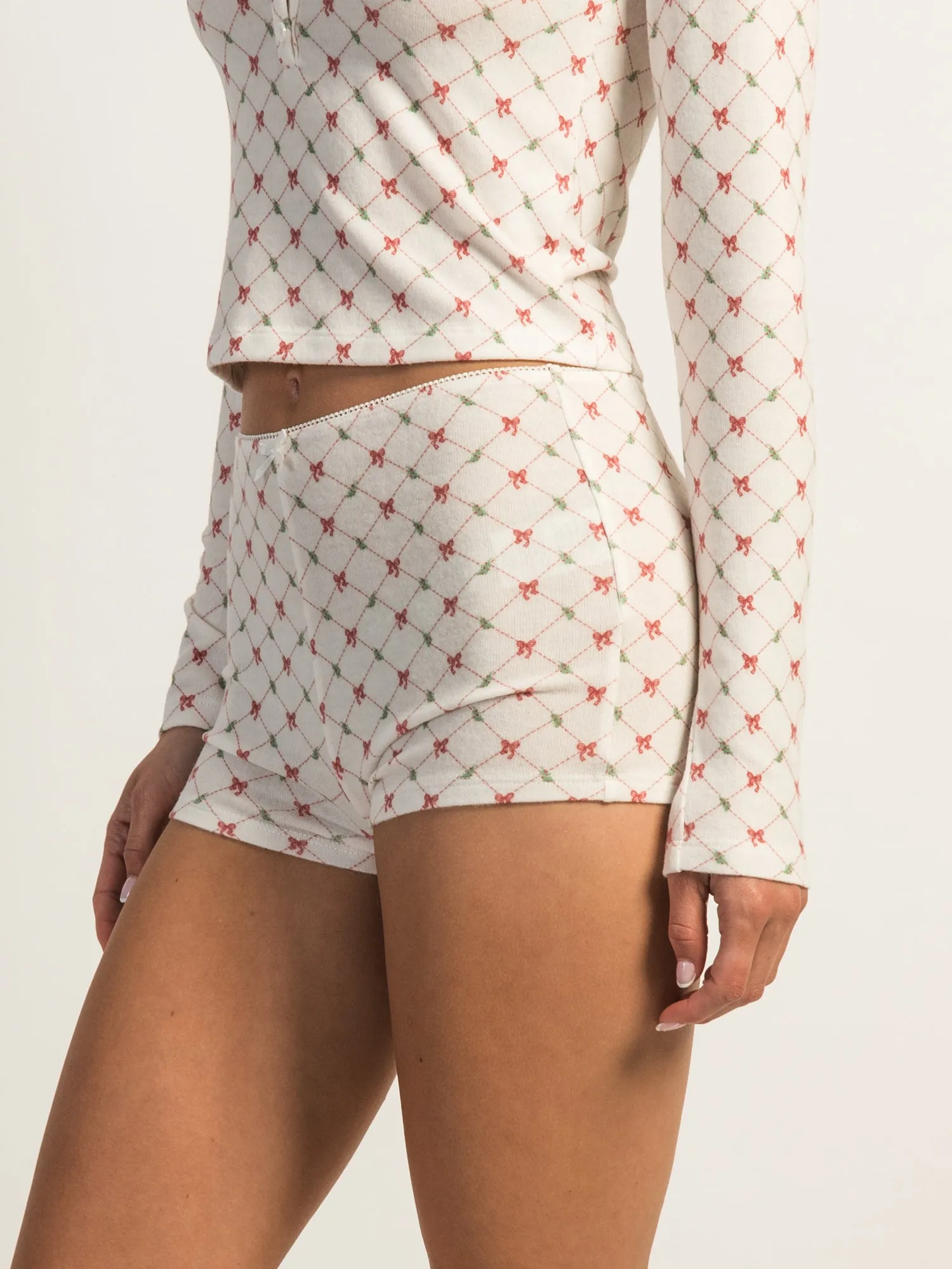 HARLOW HOLLY DITSY SHORT - WHITE sold by Boathouse product image thumbnail 4