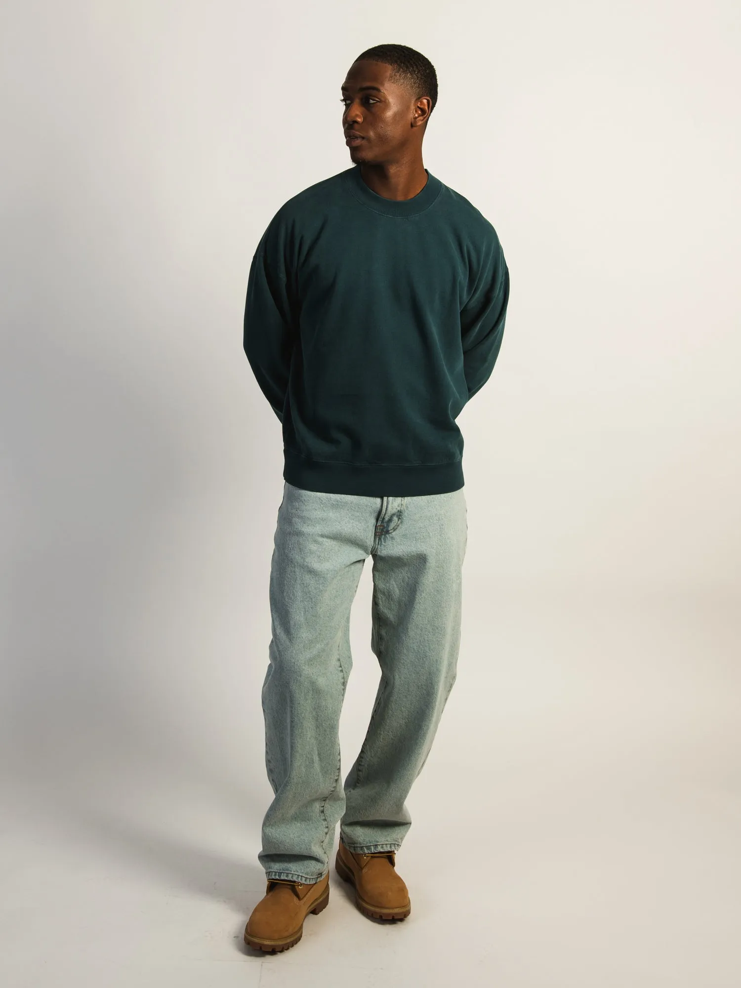 KOLBY RELAXED FIT CREW - TEAL sold by Boathouse product image thumbnail 2