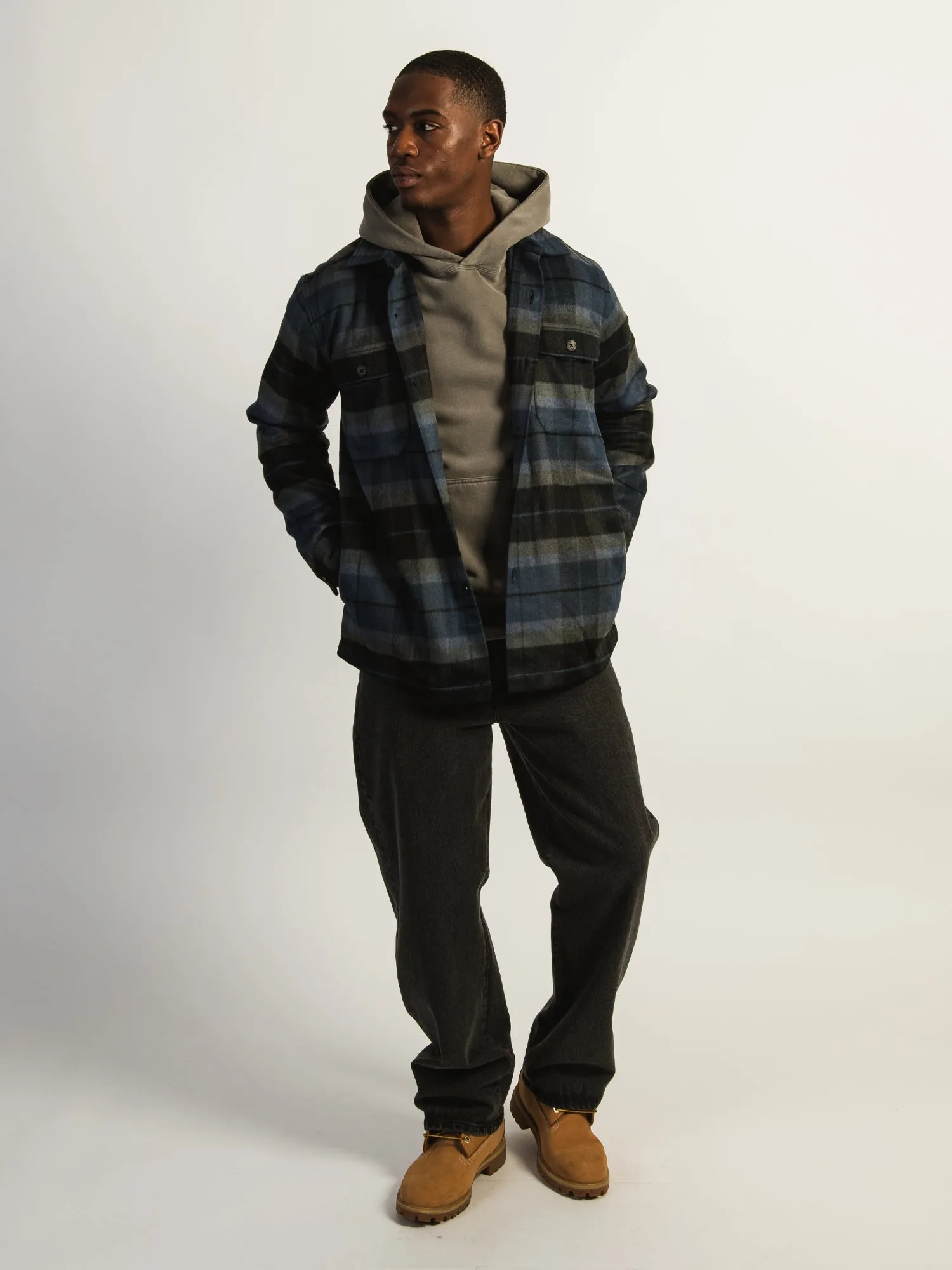 KOLBY PLAID OVERSHIRT - BLUE sold by Boathouse product image thumbnail 2