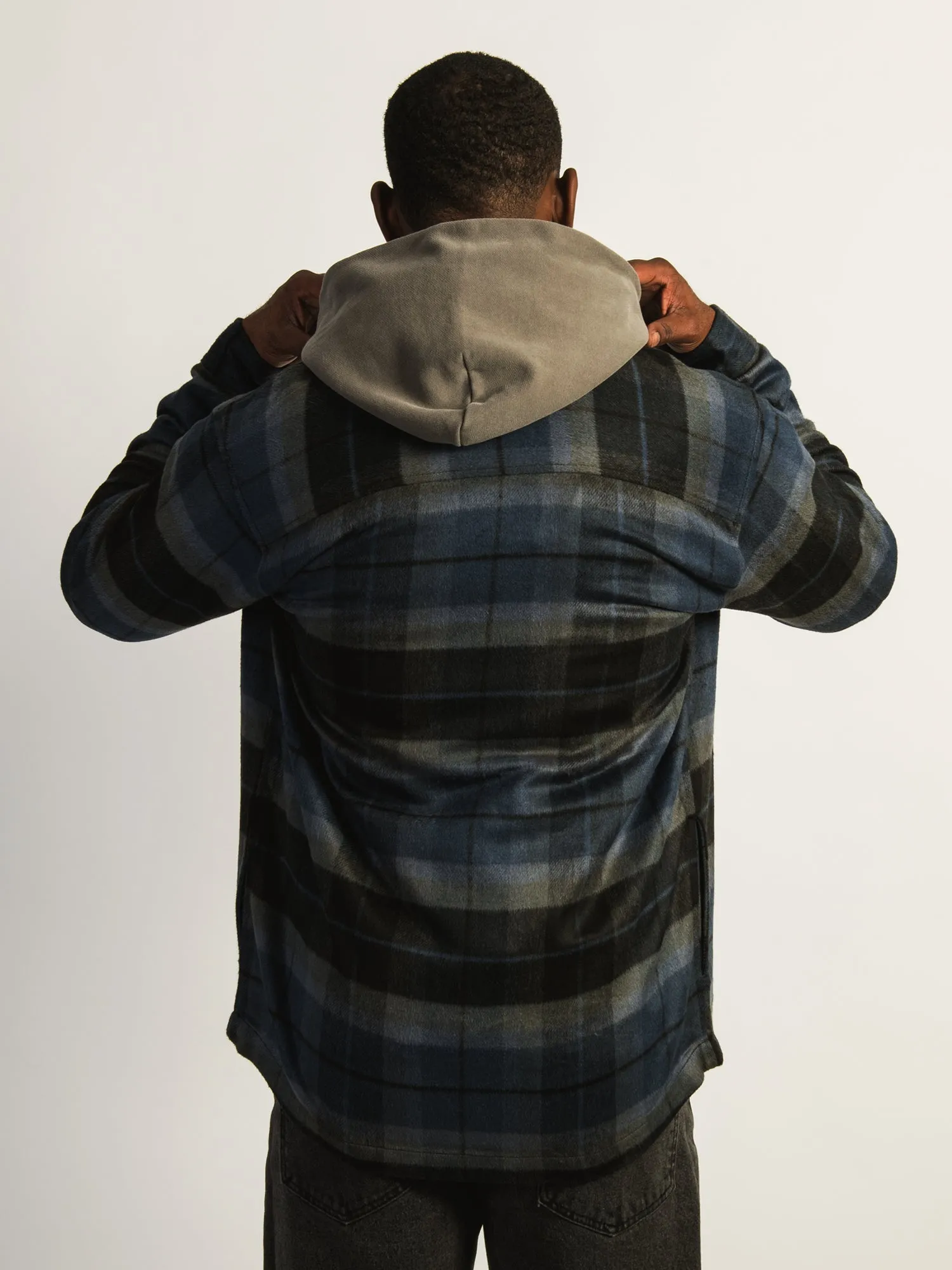 KOLBY PLAID OVERSHIRT - BLUE sold by Boathouse product image thumbnail 4