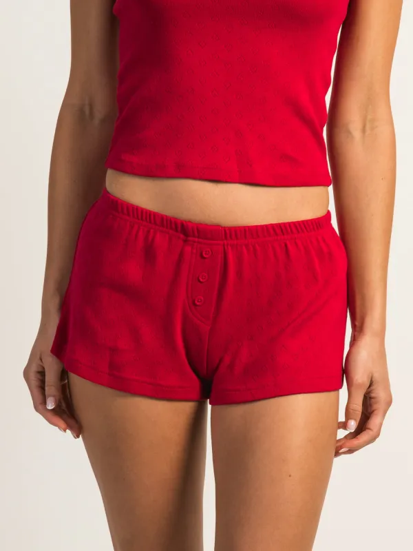 HARLOW MADELINE HEART SHORT - PORT sold by Boathouse