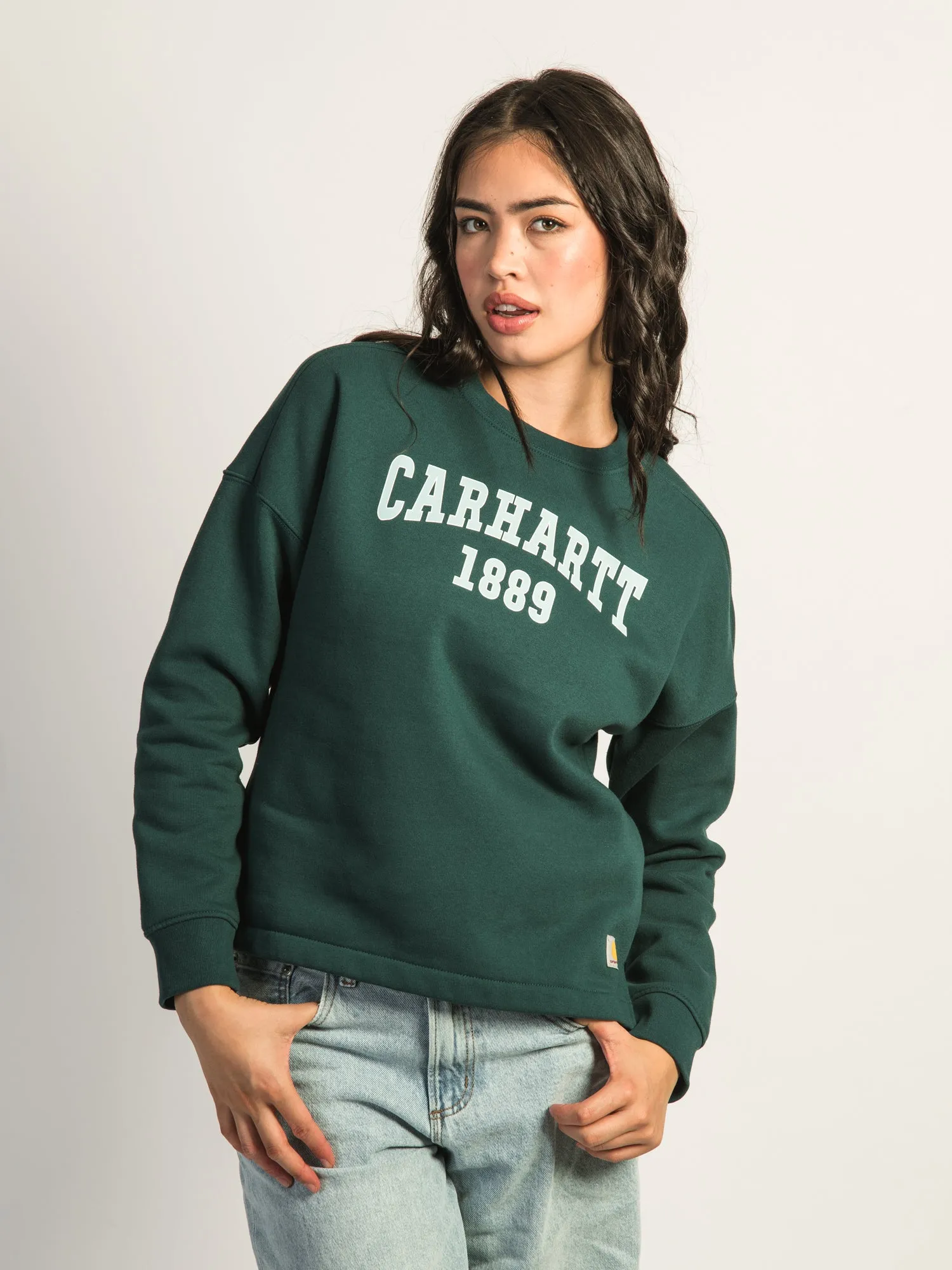 CARHARTT LOOSE FIT MIDWEIGHT GRAPHIC CREWNECK - GREEN sold by Boathouse