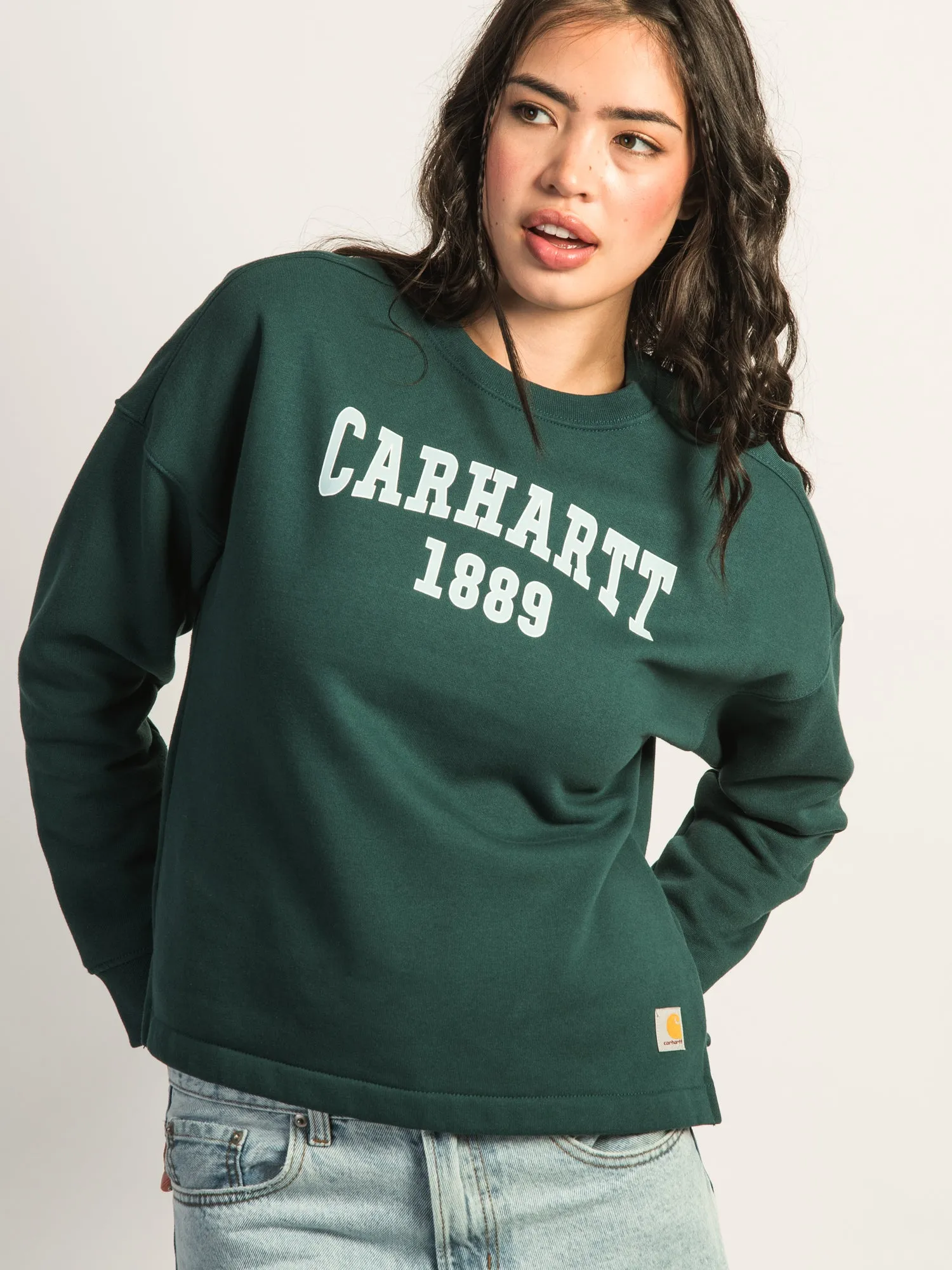 CARHARTT LOOSE FIT MIDWEIGHT GRAPHIC CREWNECK - GREEN sold by Boathouse product image thumbnail 2