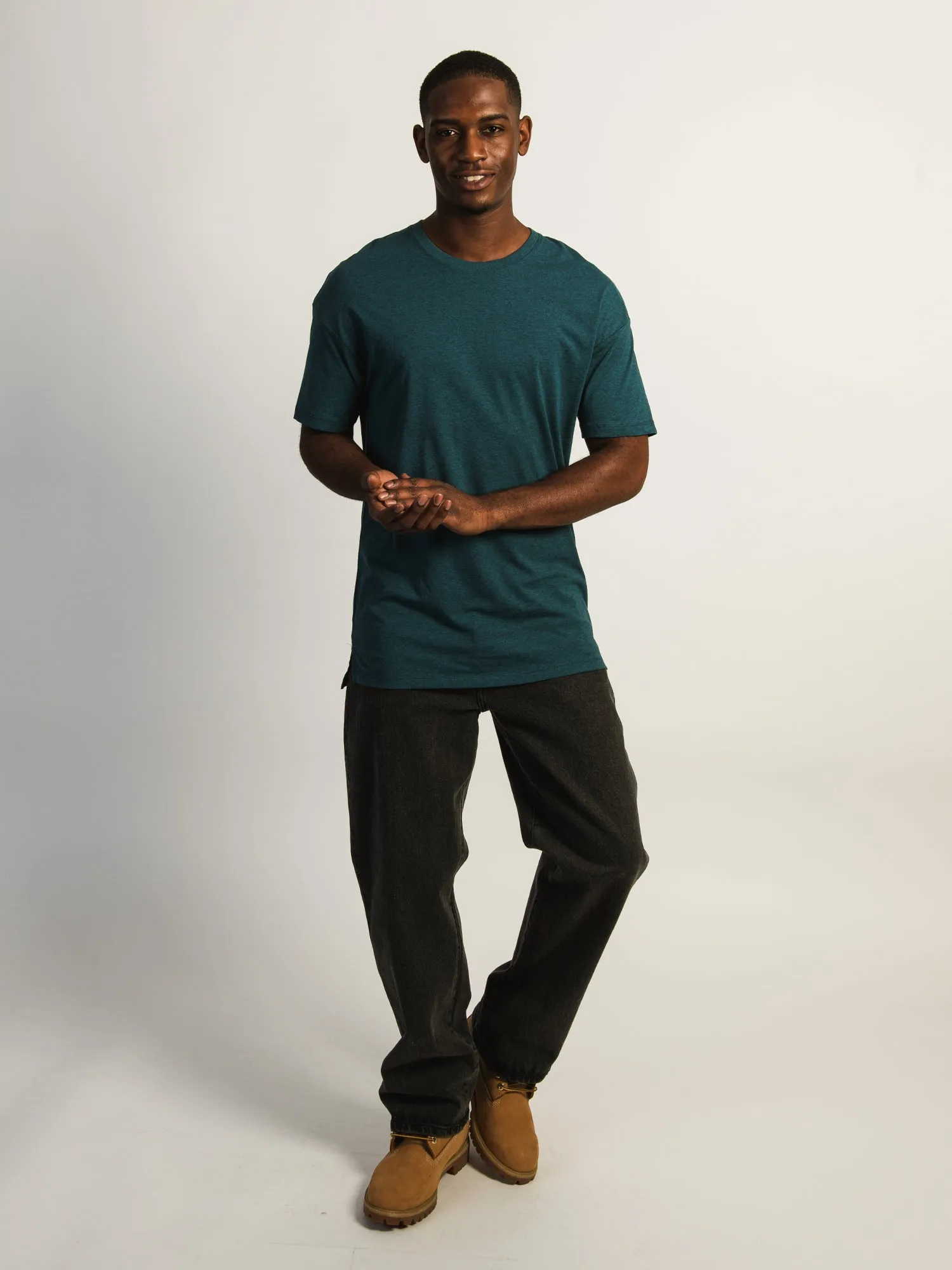 LONG FIT TEE - HEATHER TEAL sold by Boathouse product image thumbnail 2