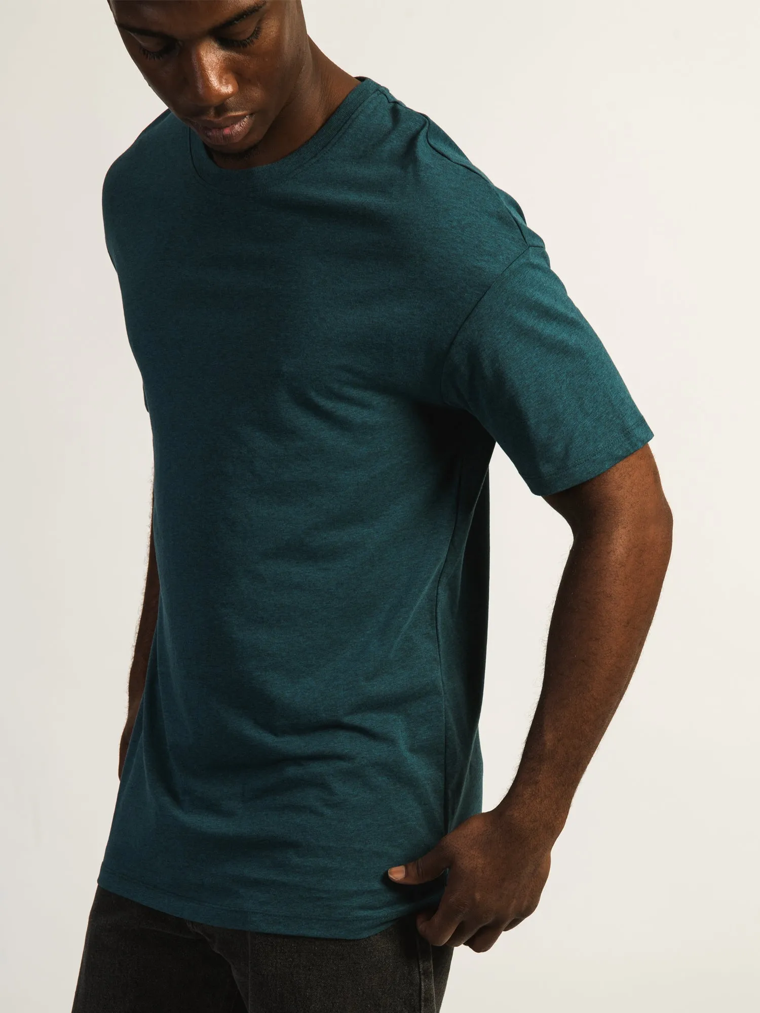 LONG FIT TEE - HEATHER TEAL sold by Boathouse product image thumbnail 3