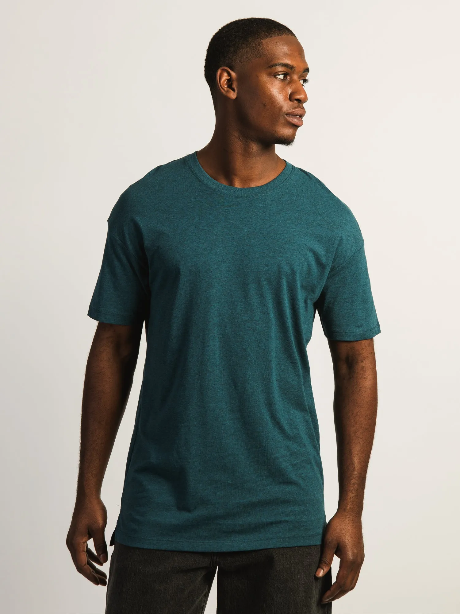 LONG FIT TEE - HEATHER TEAL sold by Boathouse