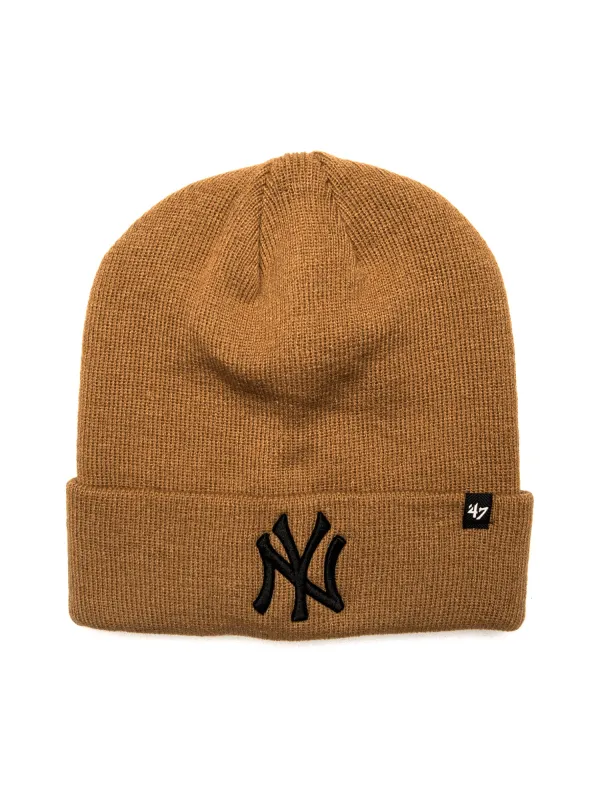 47 NY YANKEES RAISED CUFF KNIT BEANIE - CAMEL sold by Boathouse