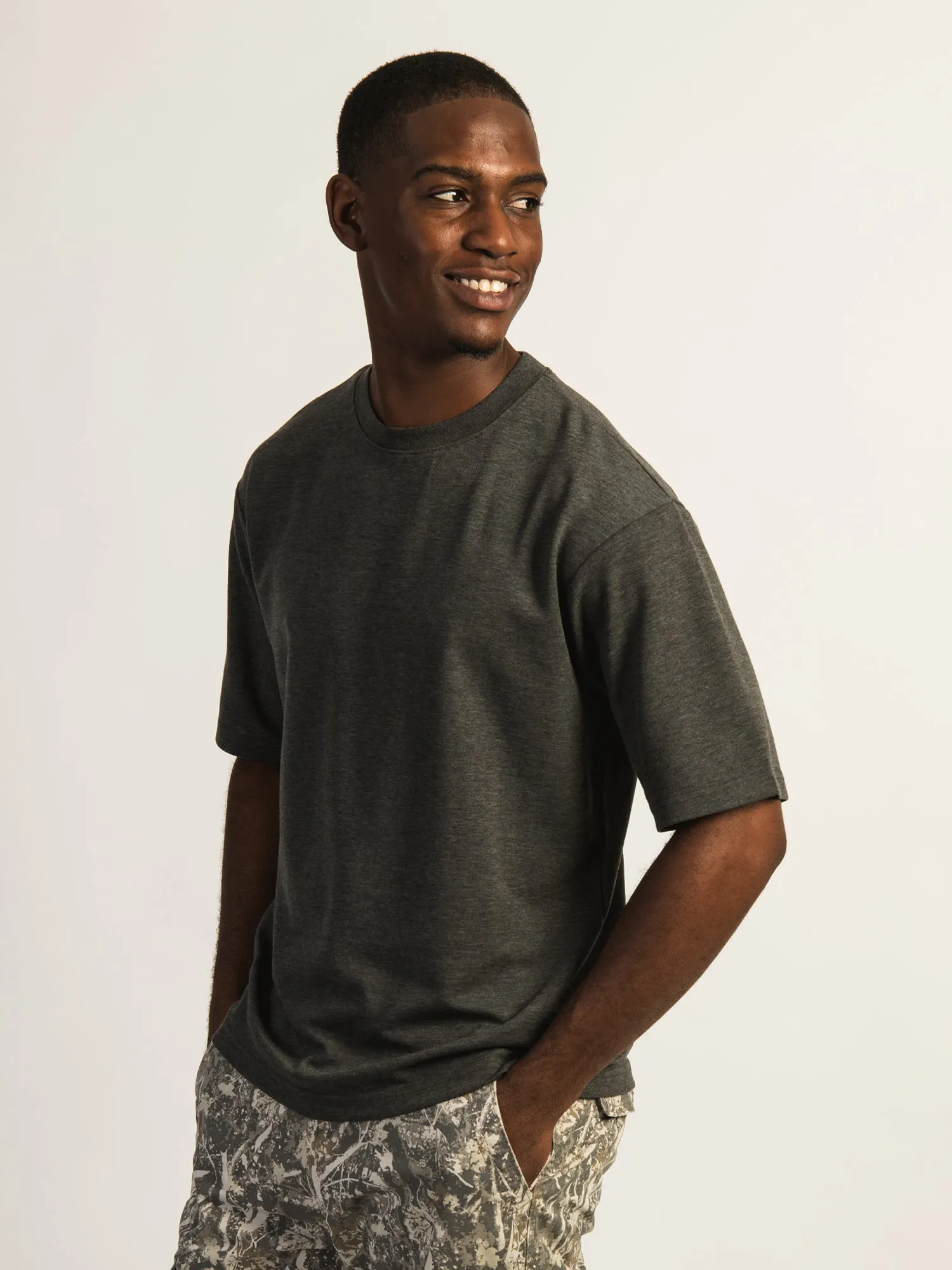 KOLBY KEEP COOL BOXY FIT TEE -CHARCOAL sold by Boathouse product image thumbnail 3