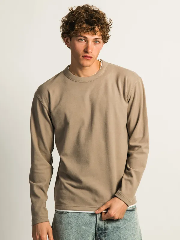 KOLBY LAYERED KNIT TEE- BROWN sold by Boathouse