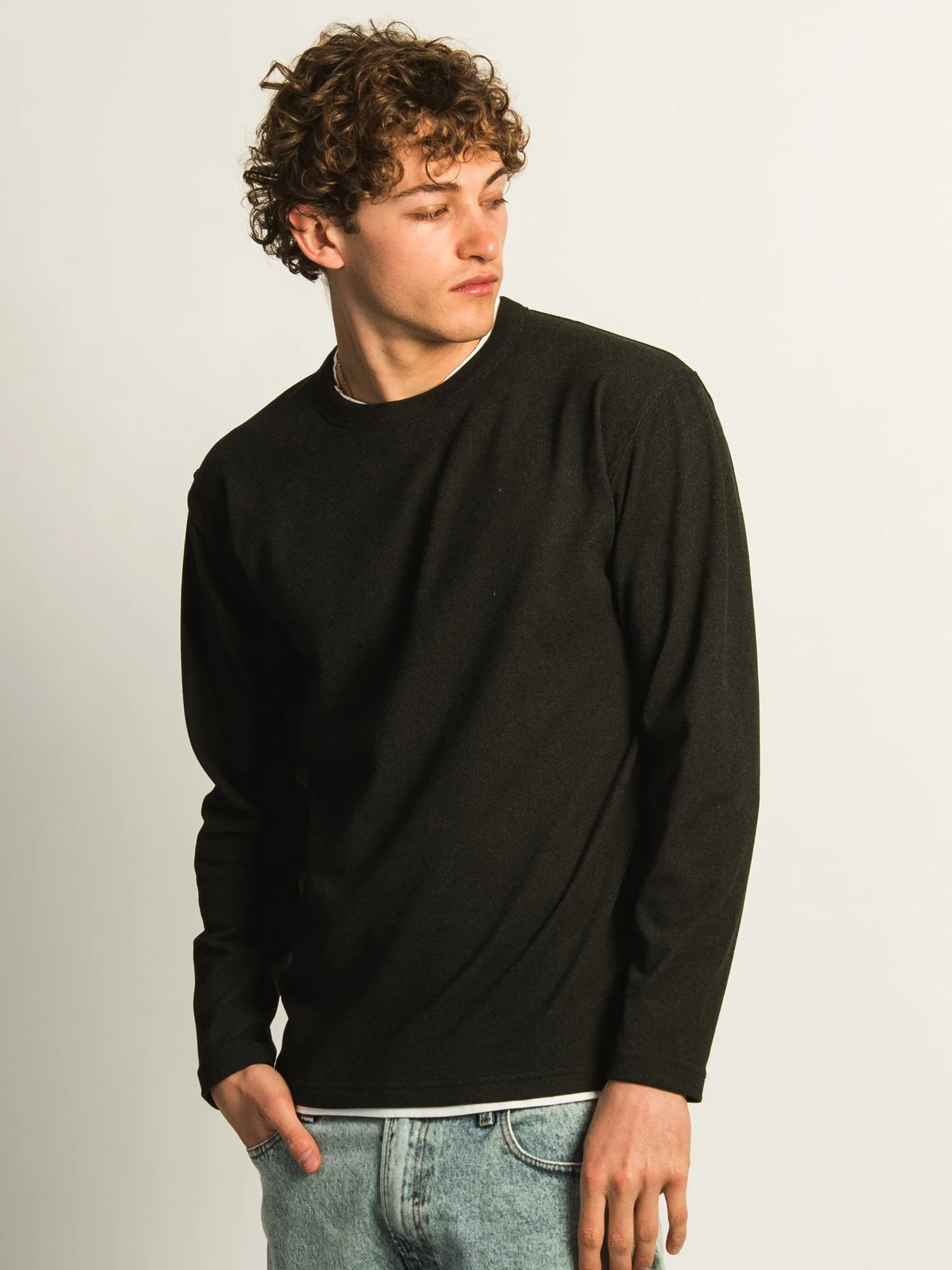 KOLBY LAYERED KNIT TEE- BLACK sold by Boathouse product image thumbnail 3