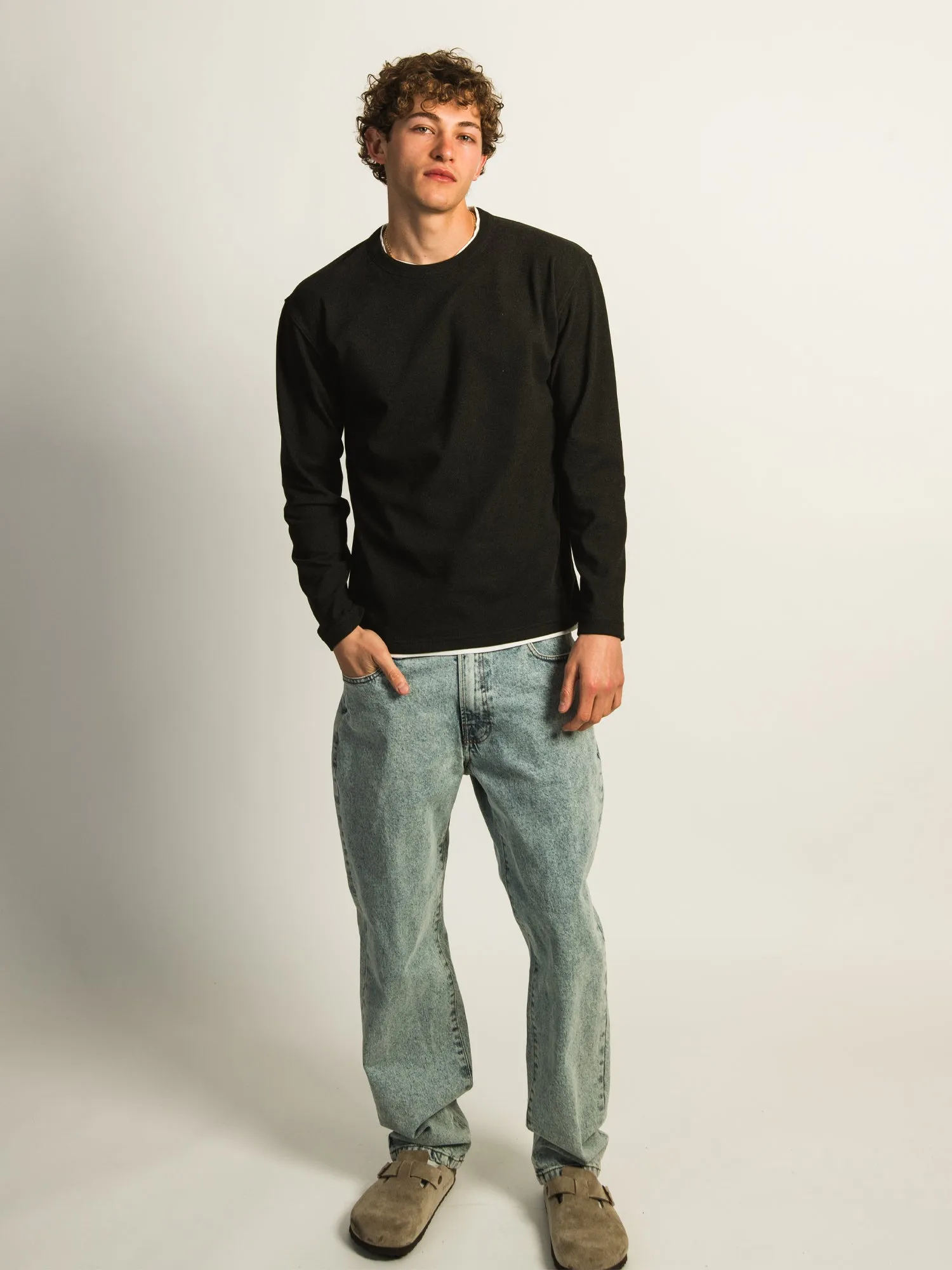KOLBY LAYERED KNIT TEE- BLACK sold by Boathouse product image thumbnail 2