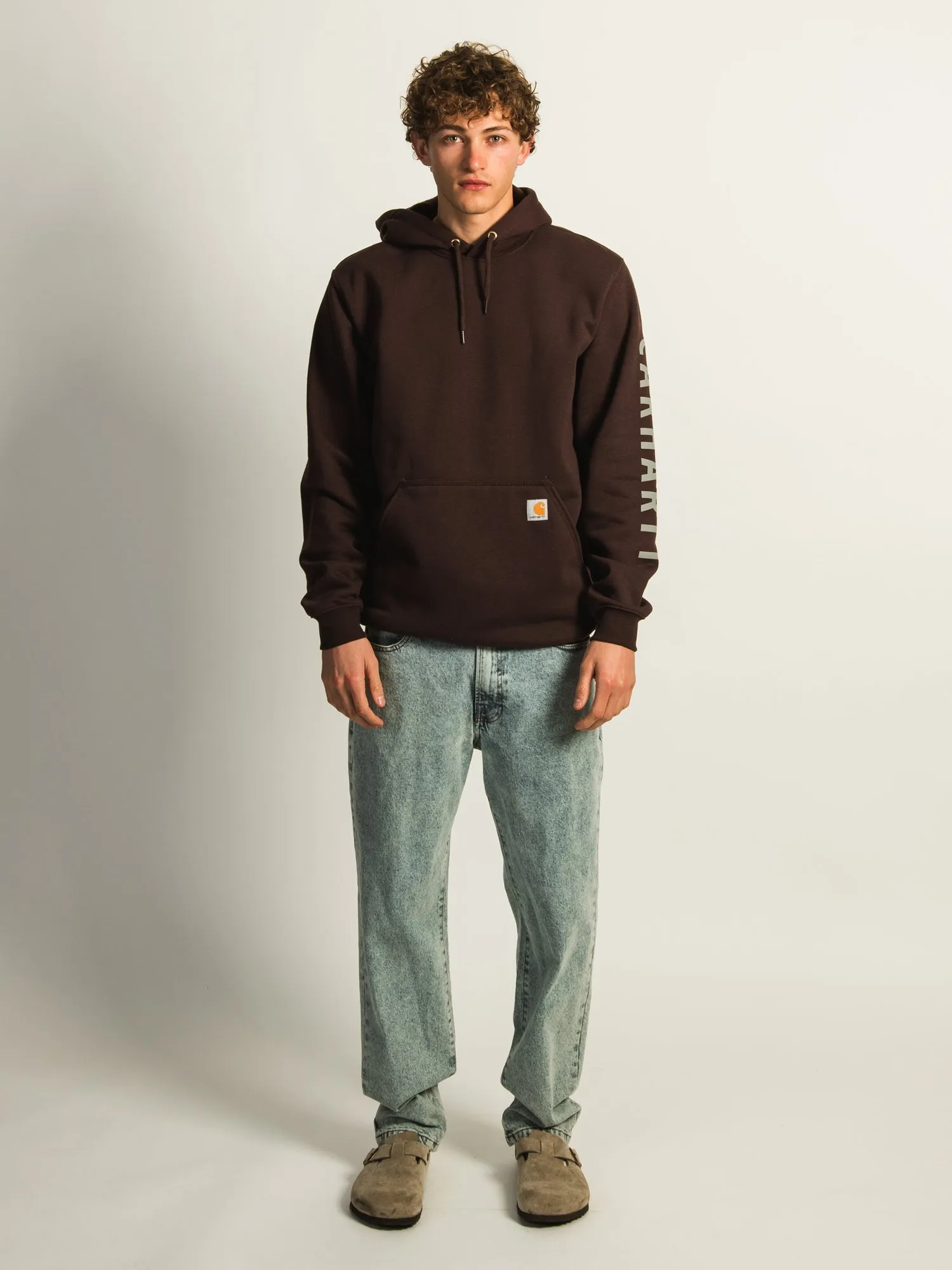 CARHARTT LOOSE FIT MIDWEIGHT LOGO GRAPHIC PULL OVER HOODIE - SEPIA sold by Boathouse product image thumbnail 3