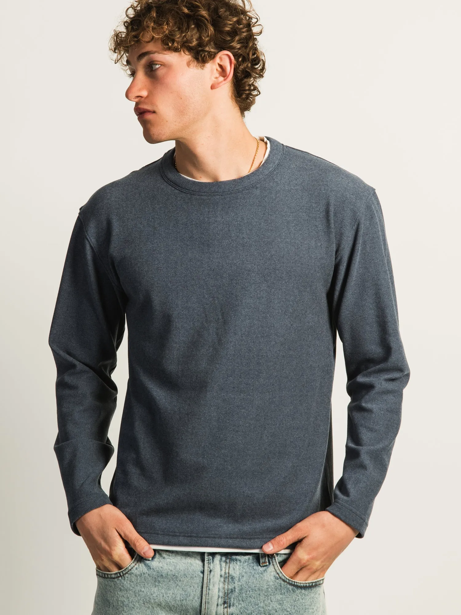 KOLBY LAYERED KNIT TEE - BLUE sold by Boathouse product image thumbnail 3