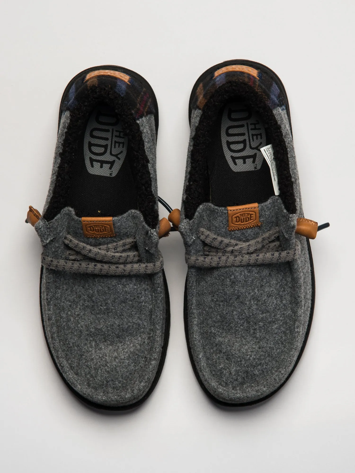 MENS HEYDUDE WALLY COZY PLAID - GREY sold by Boathouse product image thumbnail 4