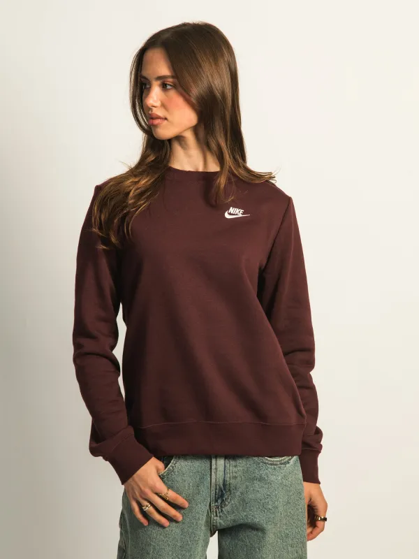 NIKE SPORTSWEAR CLUB FLEECE CREWNECK SWEATER - BURGUNDY sold by Boathouse