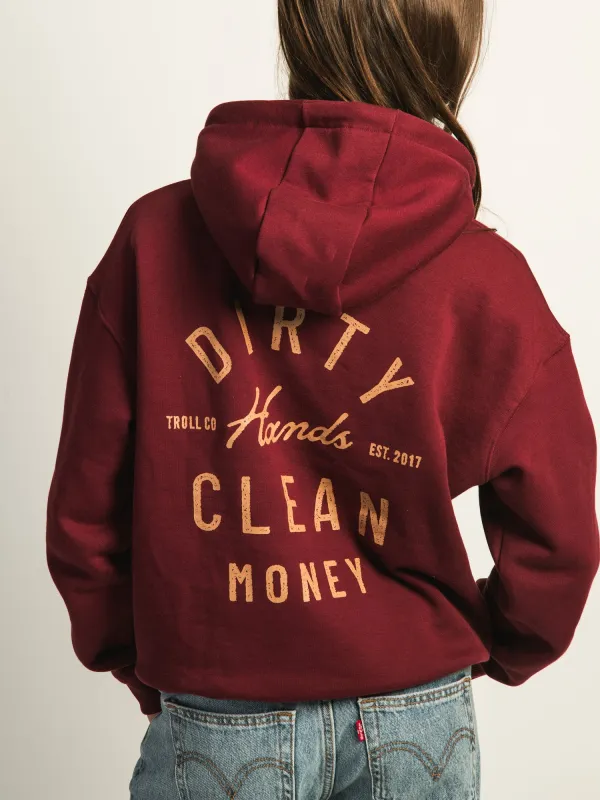 TROLL CO. JUNO PULL OVER HOODIE  - PORT sold by Boathouse