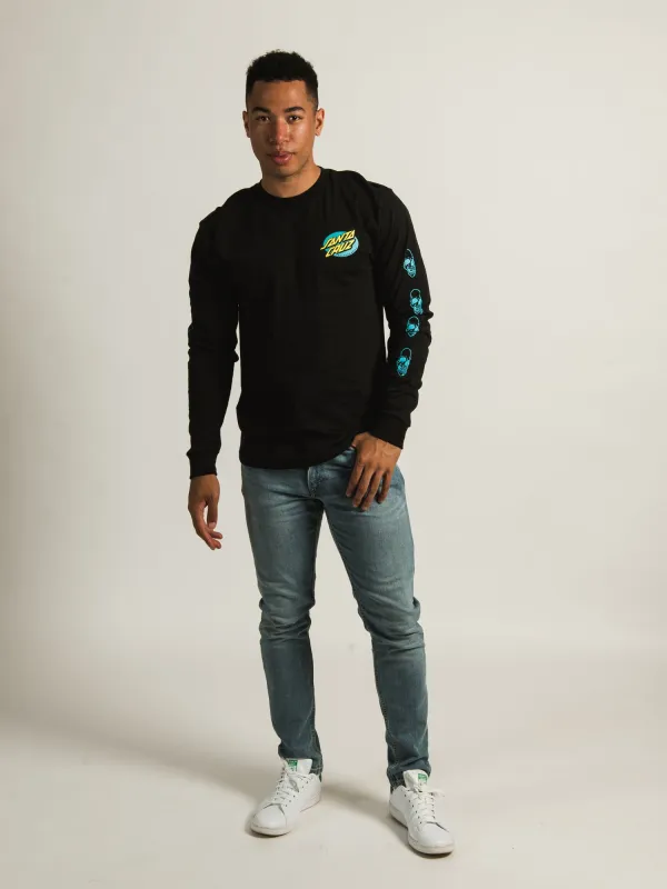 SANTA CRUZ STRIPED CREEP HAND LONG SLEEVE TEE - CLEARANCE sold by Boathouse