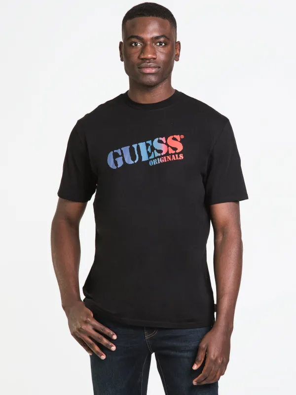 GUESS GO TIM OMBRE LOGO T-SHIRT - CLEARANCE sold by Boathouse