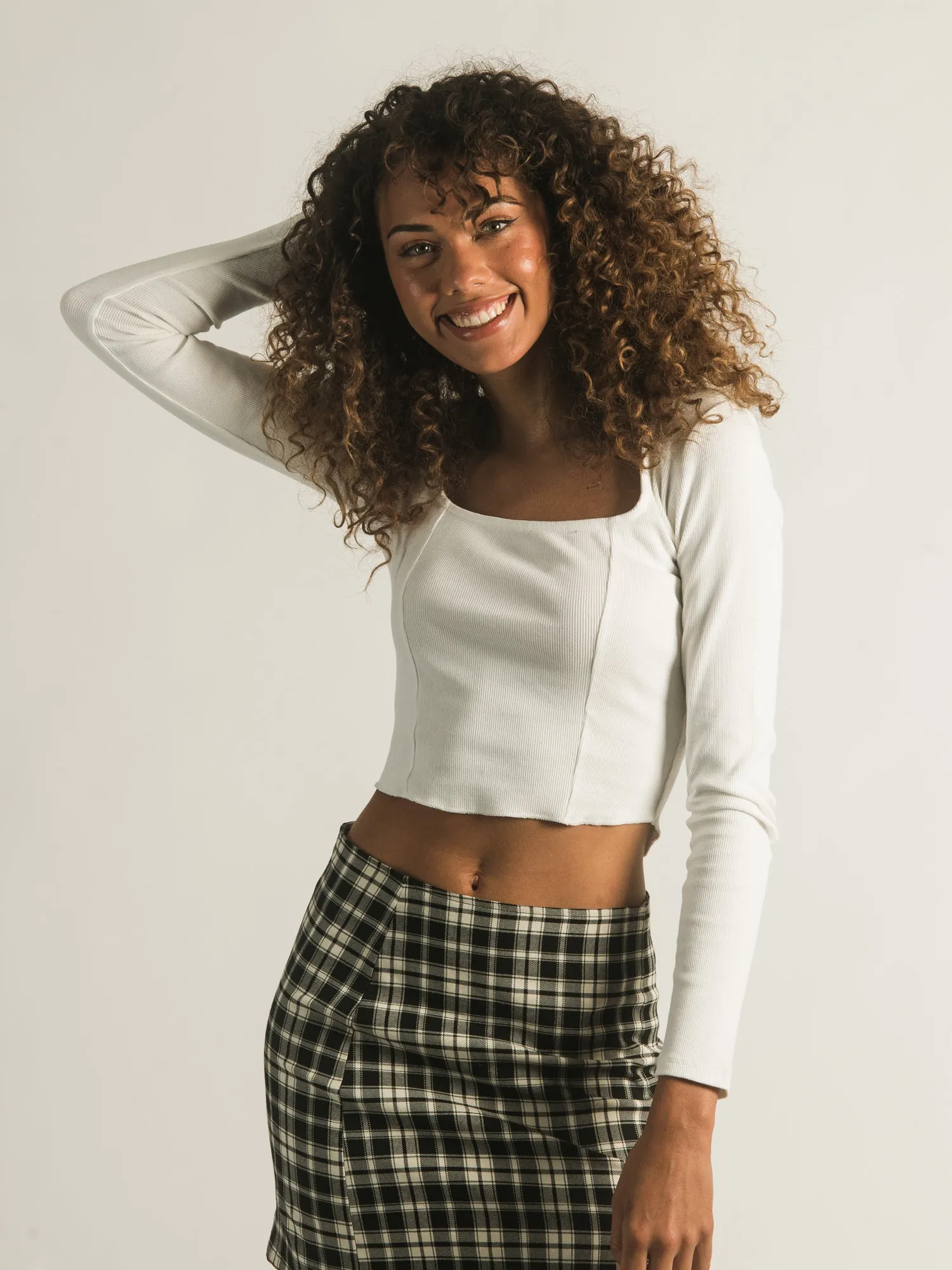 HARLOW SQUARE NECK LONG SLEEVE - CLEARANCE sold by Boathouse product image thumbnail 2