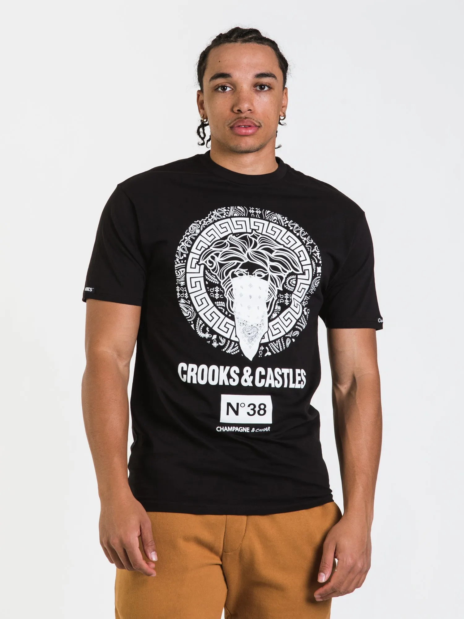 CROOKS & CASTLES BANDANA T-SHIRT - CLEARANCE sold by Boathouse