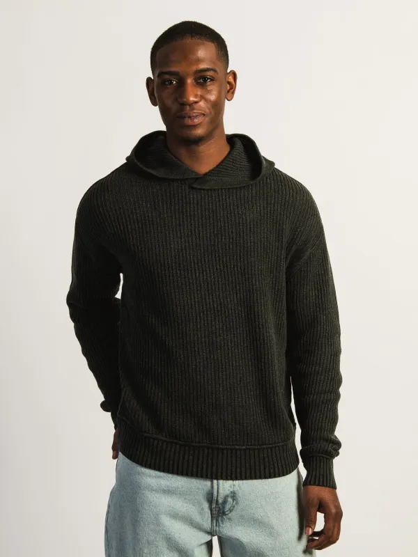 KOLBY SWEATER HOODIE - BLACK sold by Boathouse