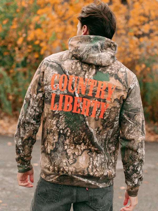 COUNTRY LIBERTY REAL TREE CAMO PULLOVER HOODIE sold by Boathouse