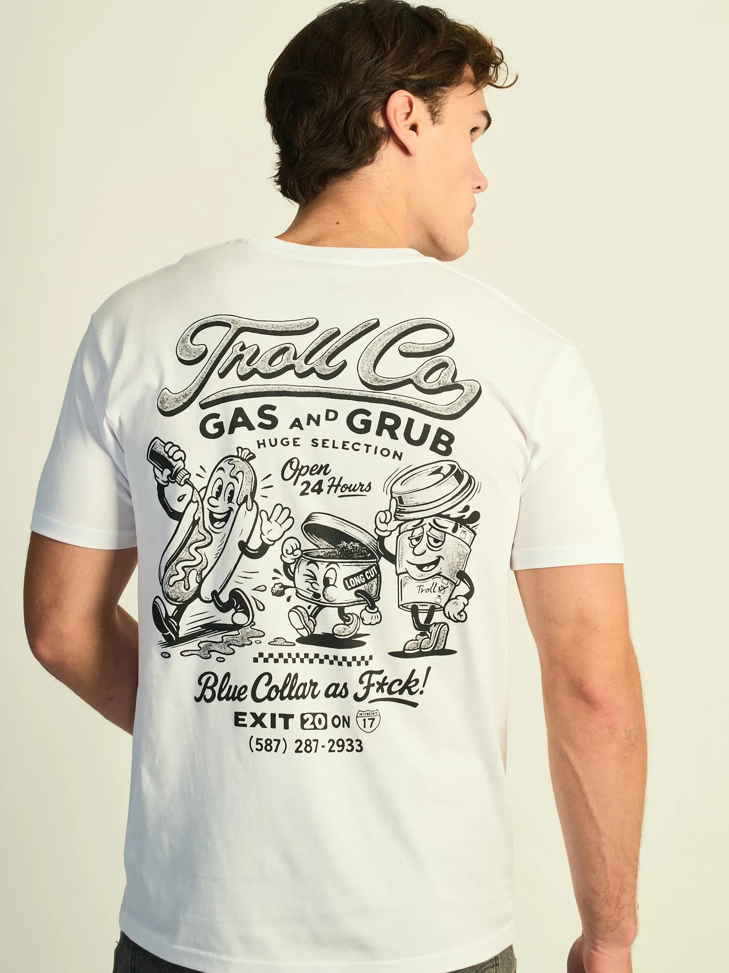TROLL CO. GAS AND GRUB T-SHIRT sold by Boathouse