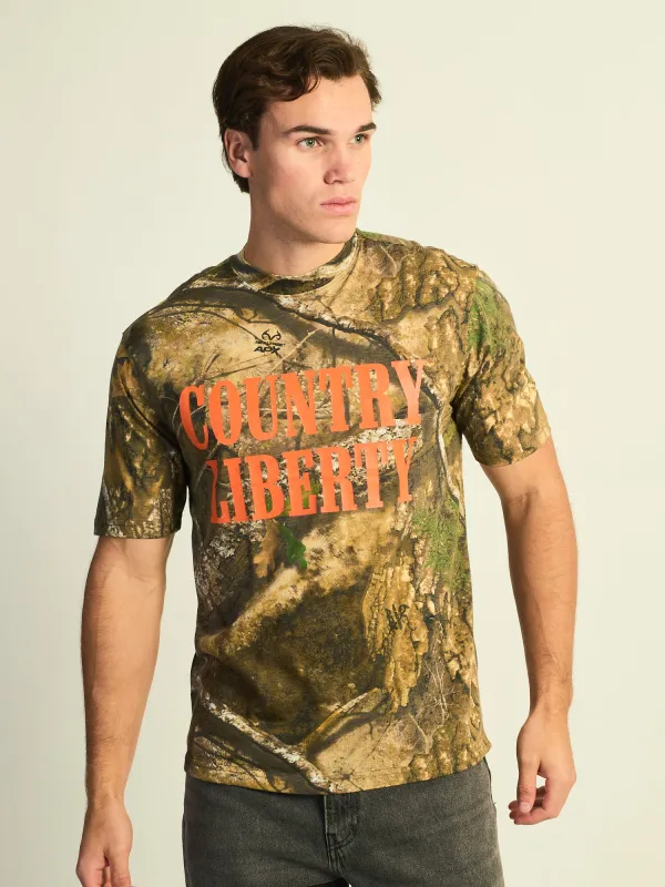 COUNTRY LIBERTY REAL TREE CAMO T-SHIRT sold by Boathouse