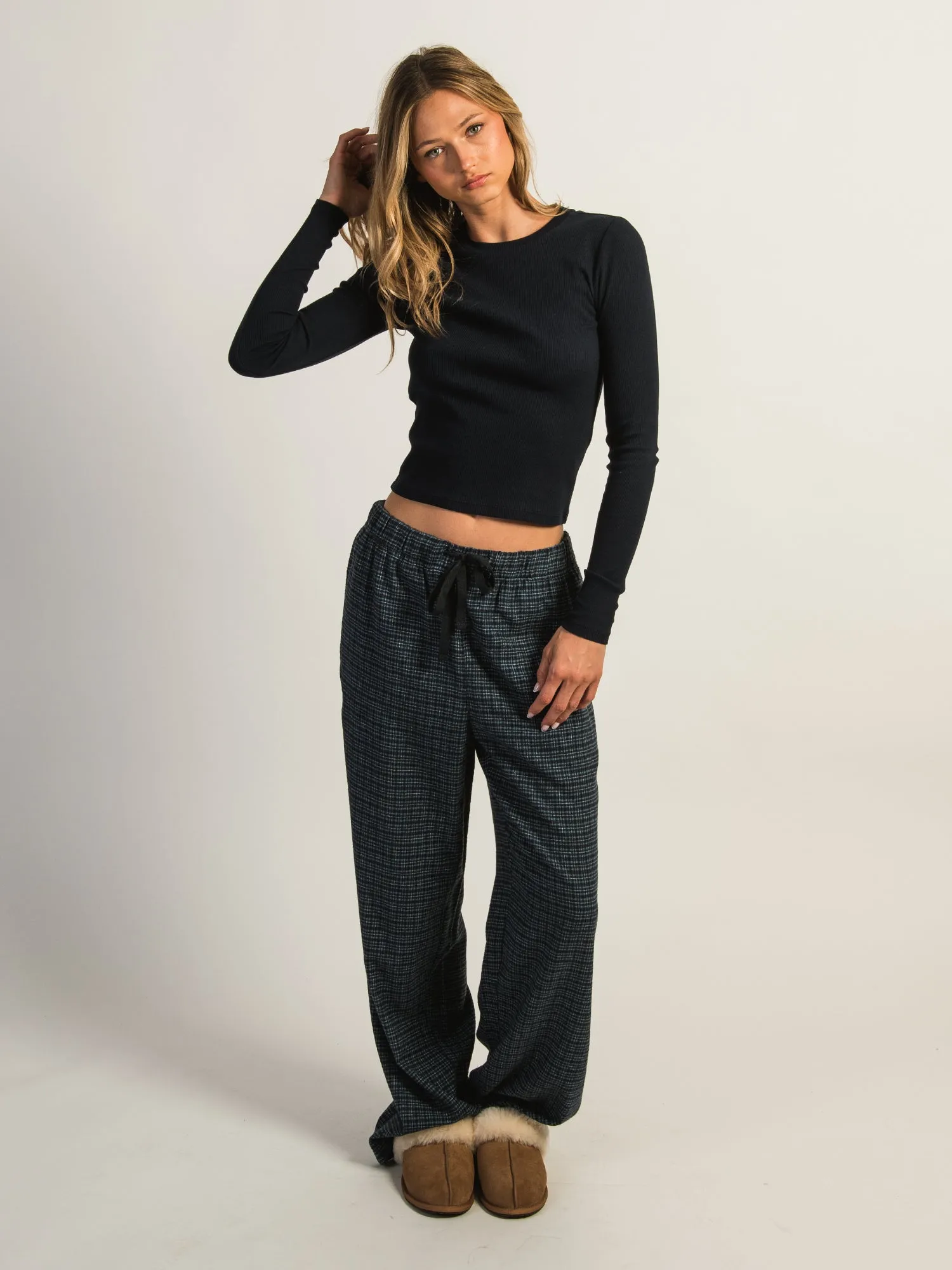HARLOW PLAID PANT - NAVY sold by Boathouse product image thumbnail 2
