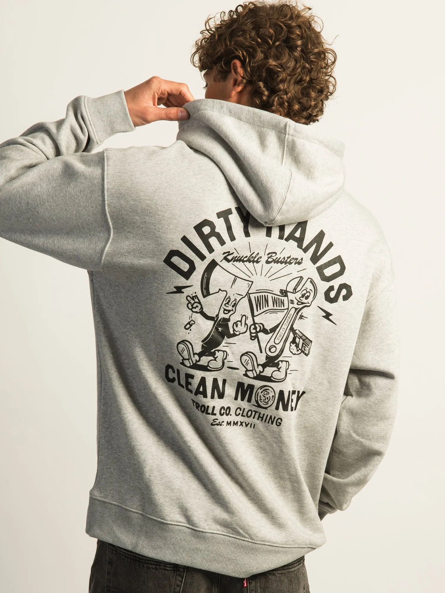 TROLL CO. KNUCKLE BROS 2.0 PULL OVER HOODIE sold by Boathouse