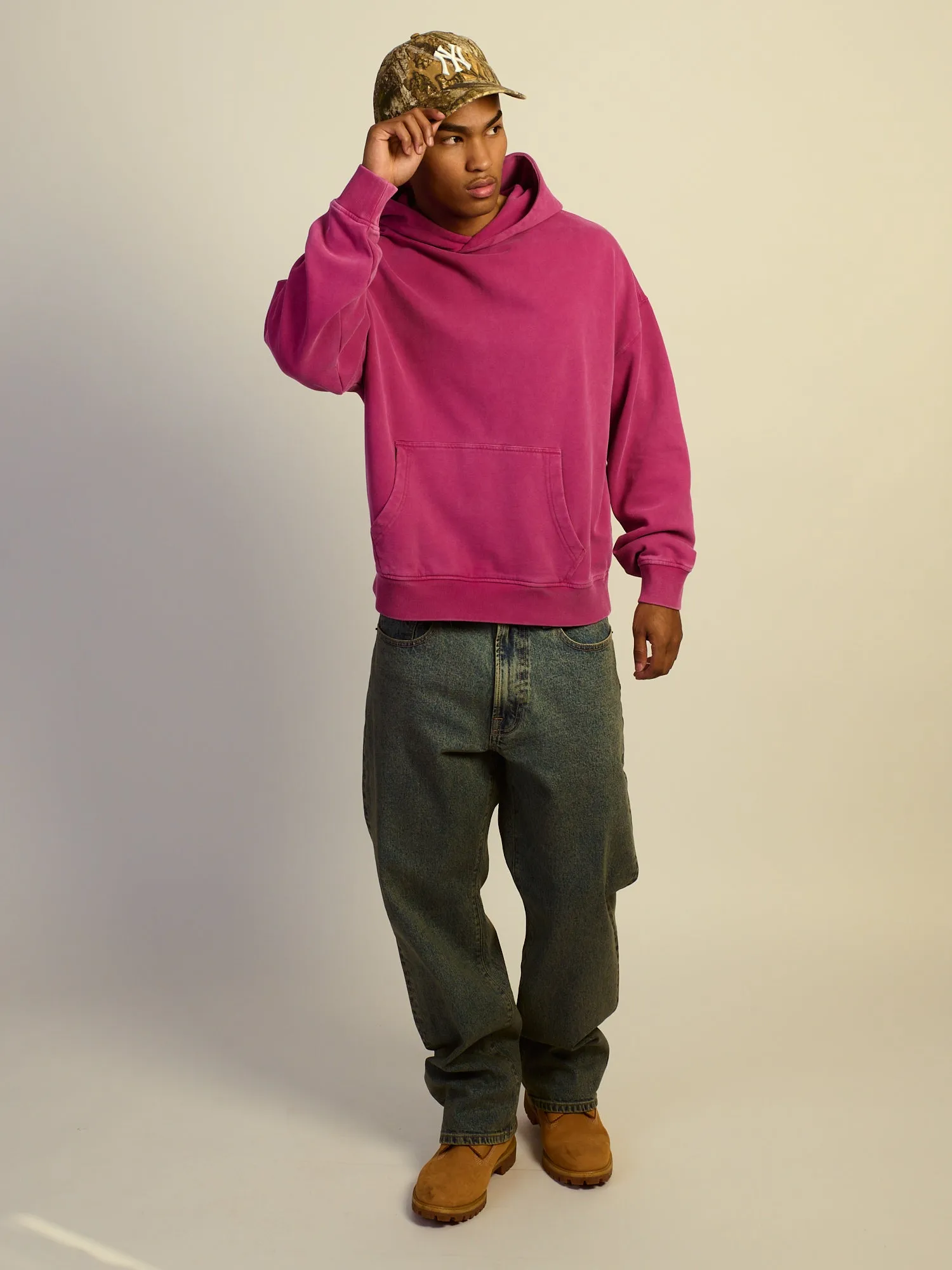 KOLBY RELAXED FIT HOODIE - MAGENTA sold by Boathouse product image thumbnail 2