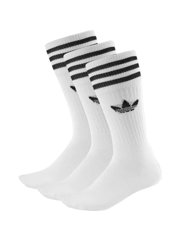 ADIDAS SOLID CREW 3 PACK SOCKS sold by Boathouse