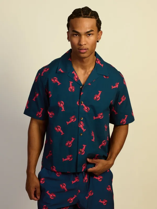 KOLBY SWIM LOBSTER SC WOVEN SHIRT - NAVY sold by Boathouse