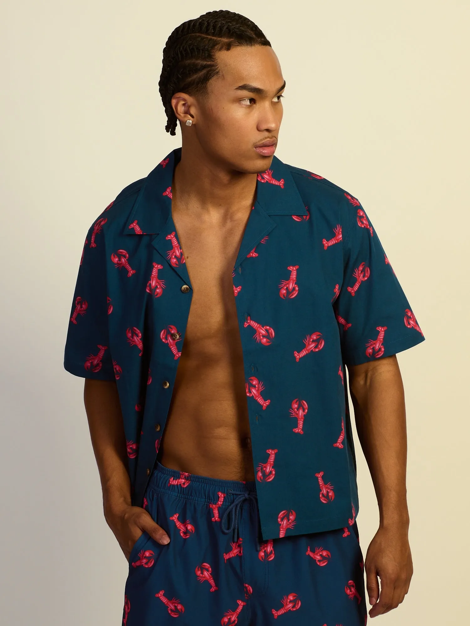 KOLBY SWIM LOBSTER SC WOVEN SHIRT - NAVY sold by Boathouse product image thumbnail 5