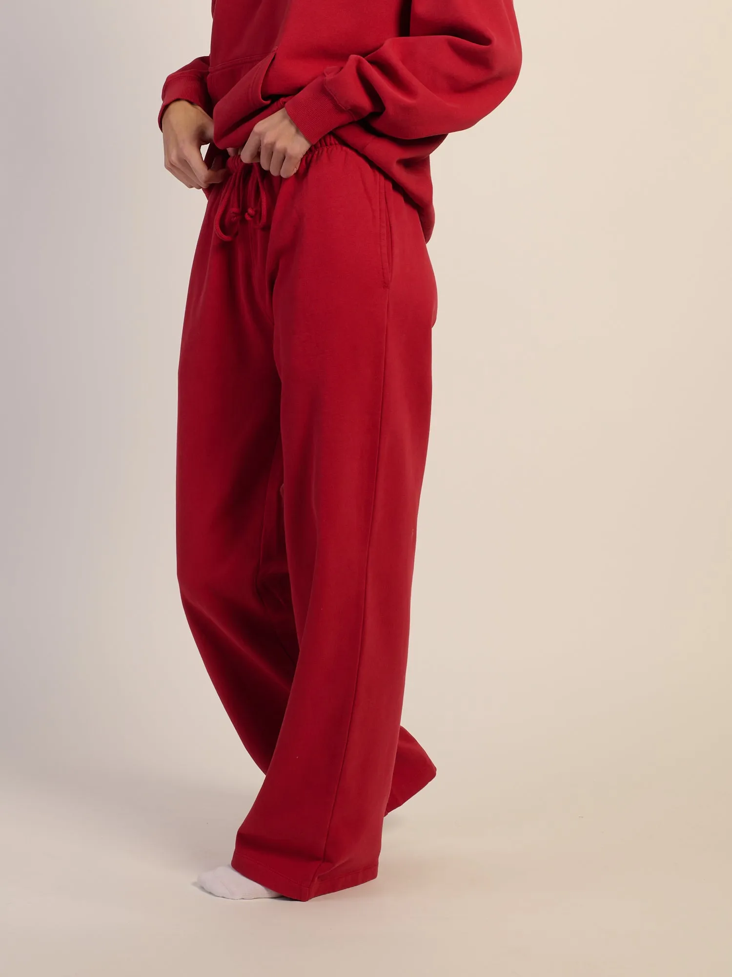 HARLOW STELLA STRAIGHT LEG SWEATPANT - RUBY sold by Boathouse product image thumbnail 3