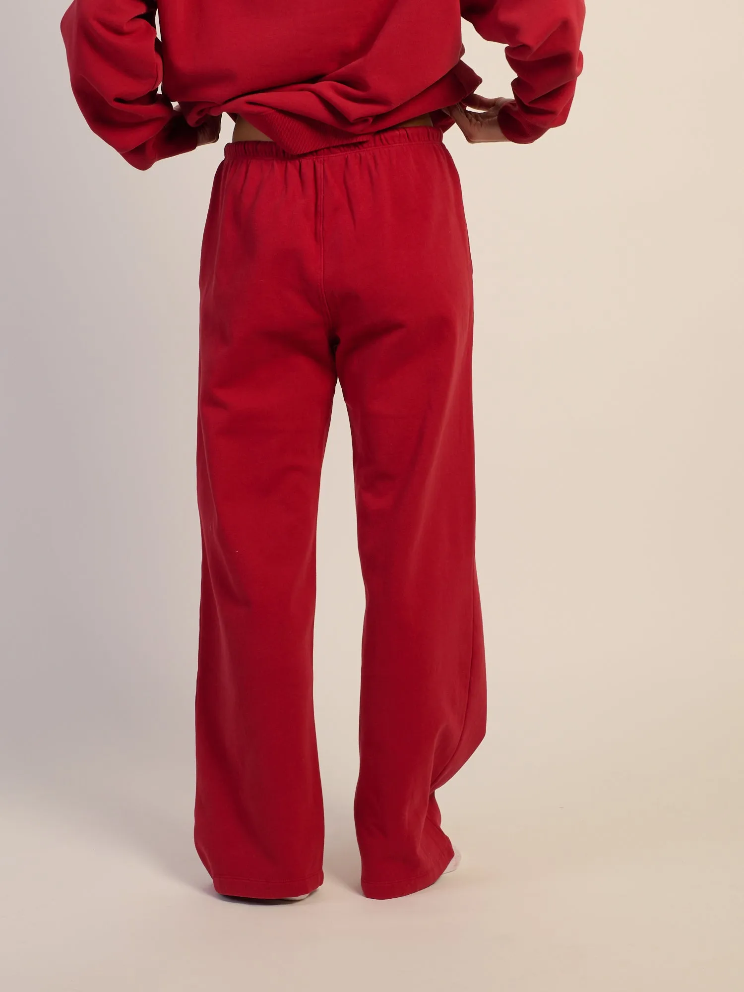 HARLOW STELLA STRAIGHT LEG SWEATPANT - RUBY sold by Boathouse product image thumbnail 4