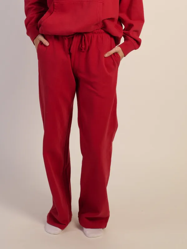 HARLOW STELLA STRAIGHT LEG SWEATPANT - RUBY made by Harlow