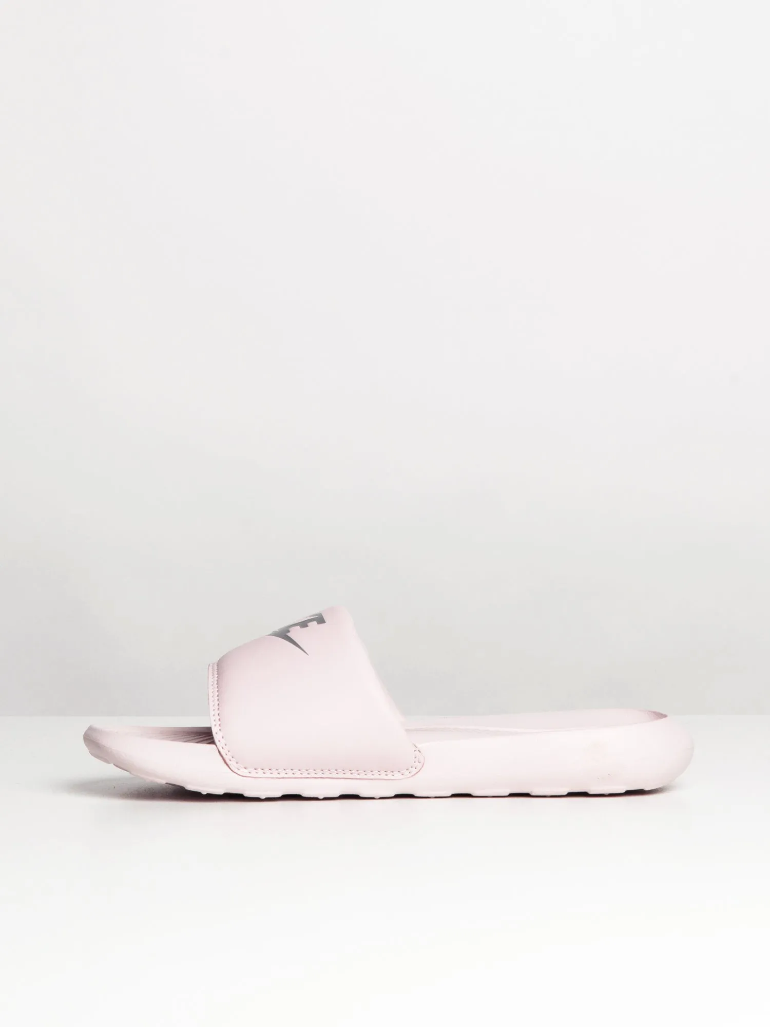 WOMENS NIKE VICTORI ONE SLIDES - BARELY ROSE/METALIC SILVER sold by Boathouse product image thumbnail 4