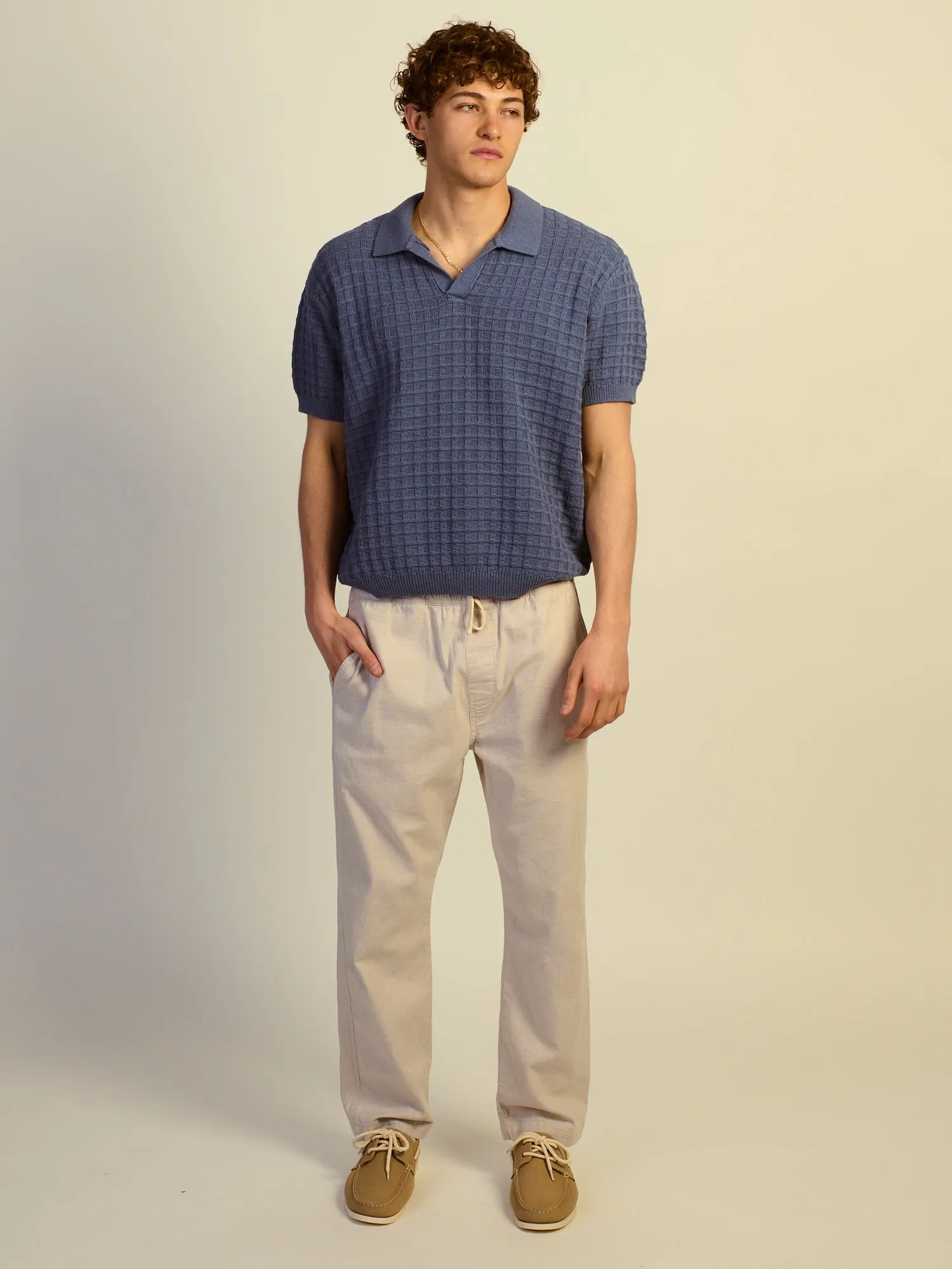 KOLBY RELAXED FIT LN BLEND PANT - NATURAL sold by Boathouse product image thumbnail 2