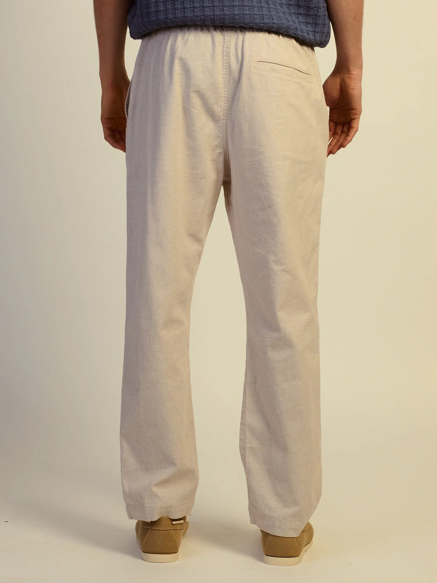 KOLBY RELAXED FIT LN BLEND PANT - NATURAL sold by Boathouse product image thumbnail 4