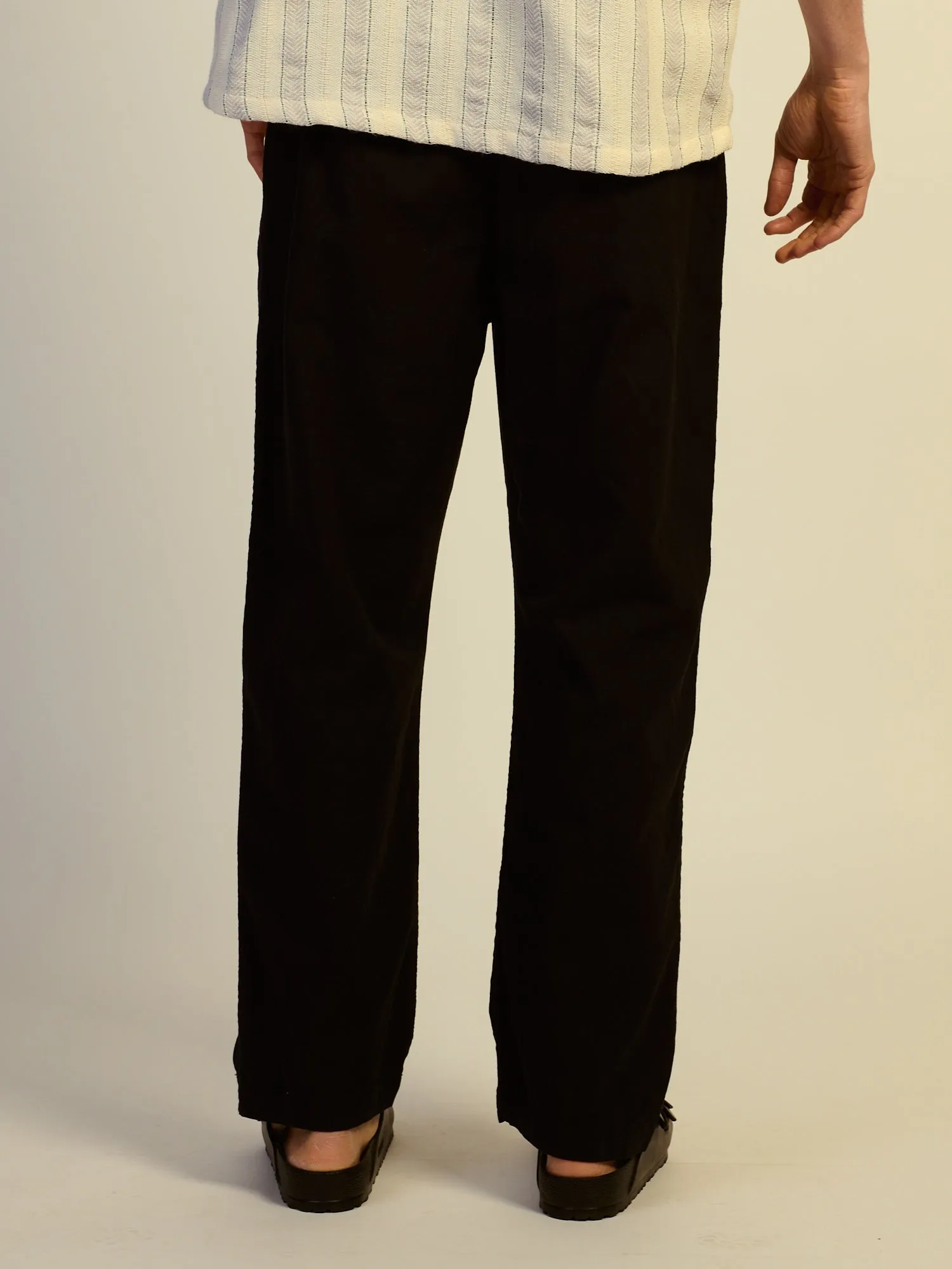 KOLBY RELAXED FIT LN BLEND PANT - BLACK sold by Boathouse product image thumbnail 4