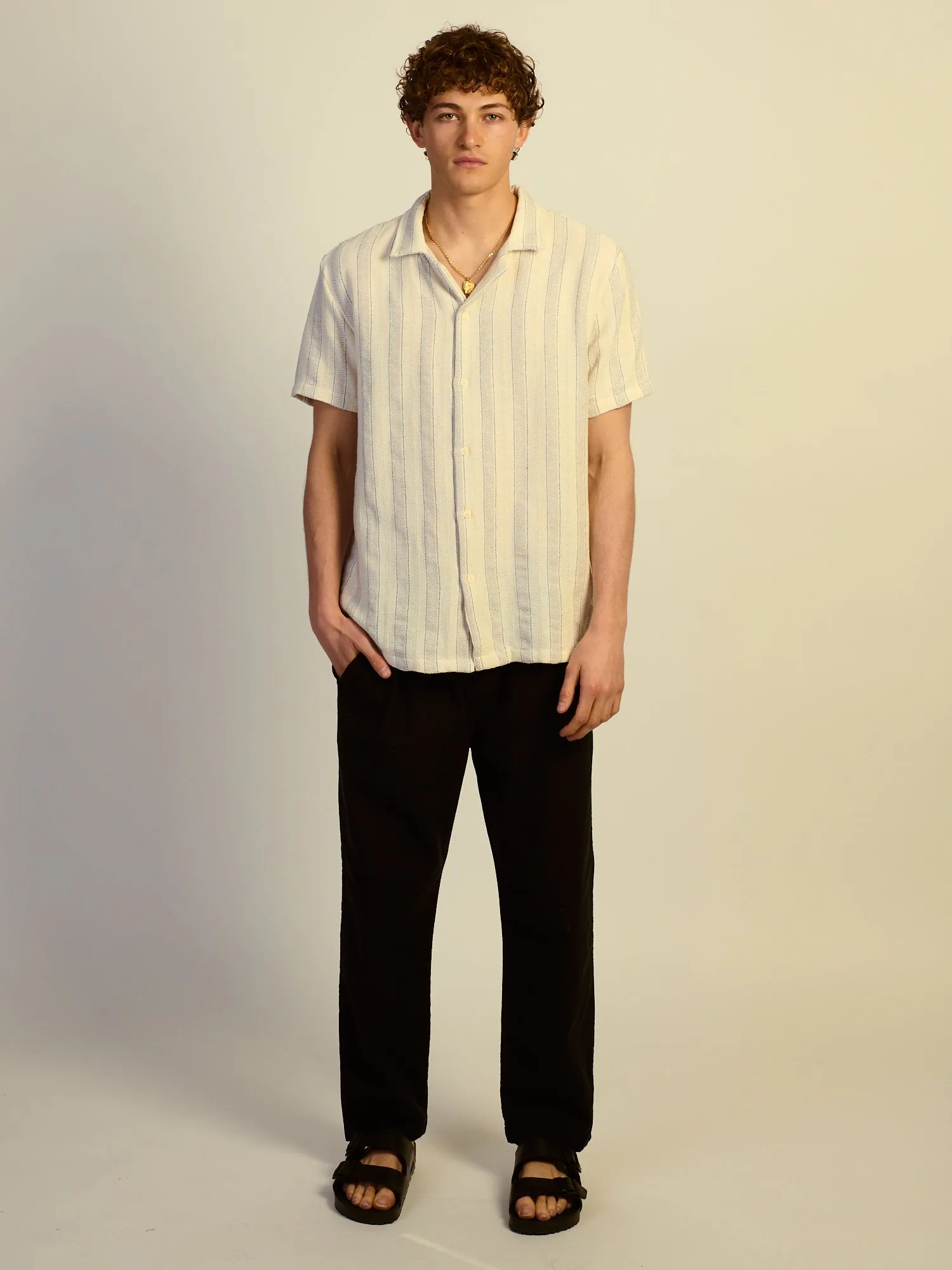 KOLBY RELAXED FIT LN BLEND PANT - BLACK sold by Boathouse product image thumbnail 2