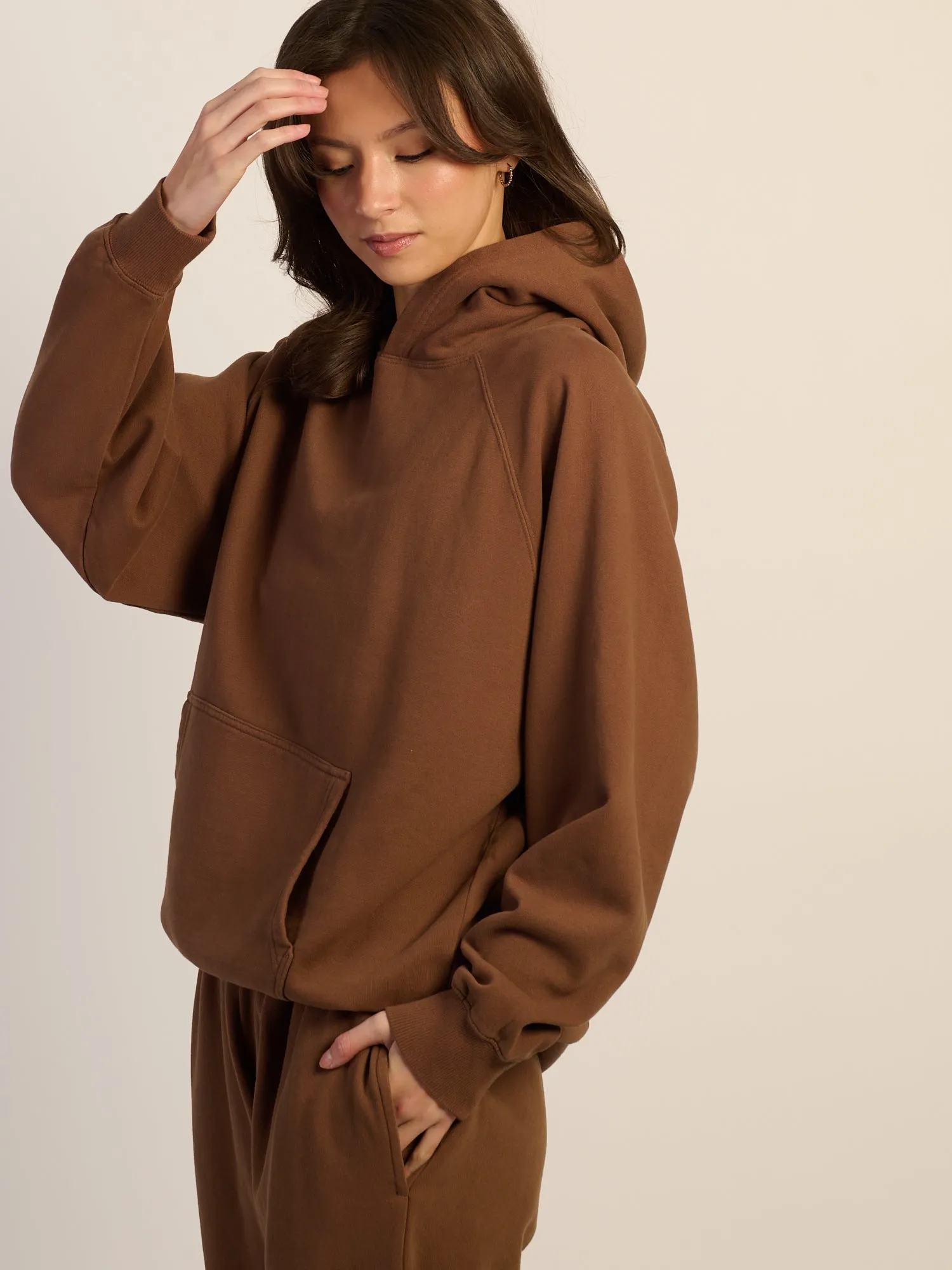 HARLOW CLOUD HOODIE - CHOCOLATE sold by Boathouse product image thumbnail 3