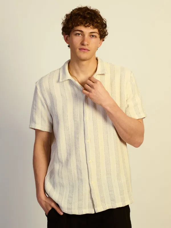 KOLBY RELAXED FIT TEXTURED SHIRT - OFF WHITE sold by Boathouse