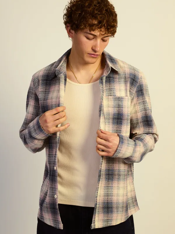 KOLBY BOXY PLAID SHIRT - OFF WHITE sold by Boathouse