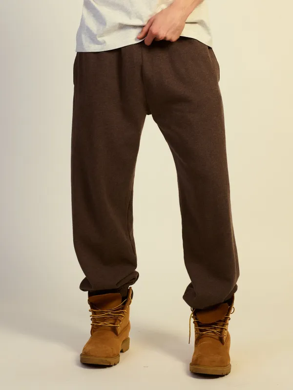 KOLBY BAGGY FLEECE JOGGER - HEATHER CHOCOLATE sold by Boathouse