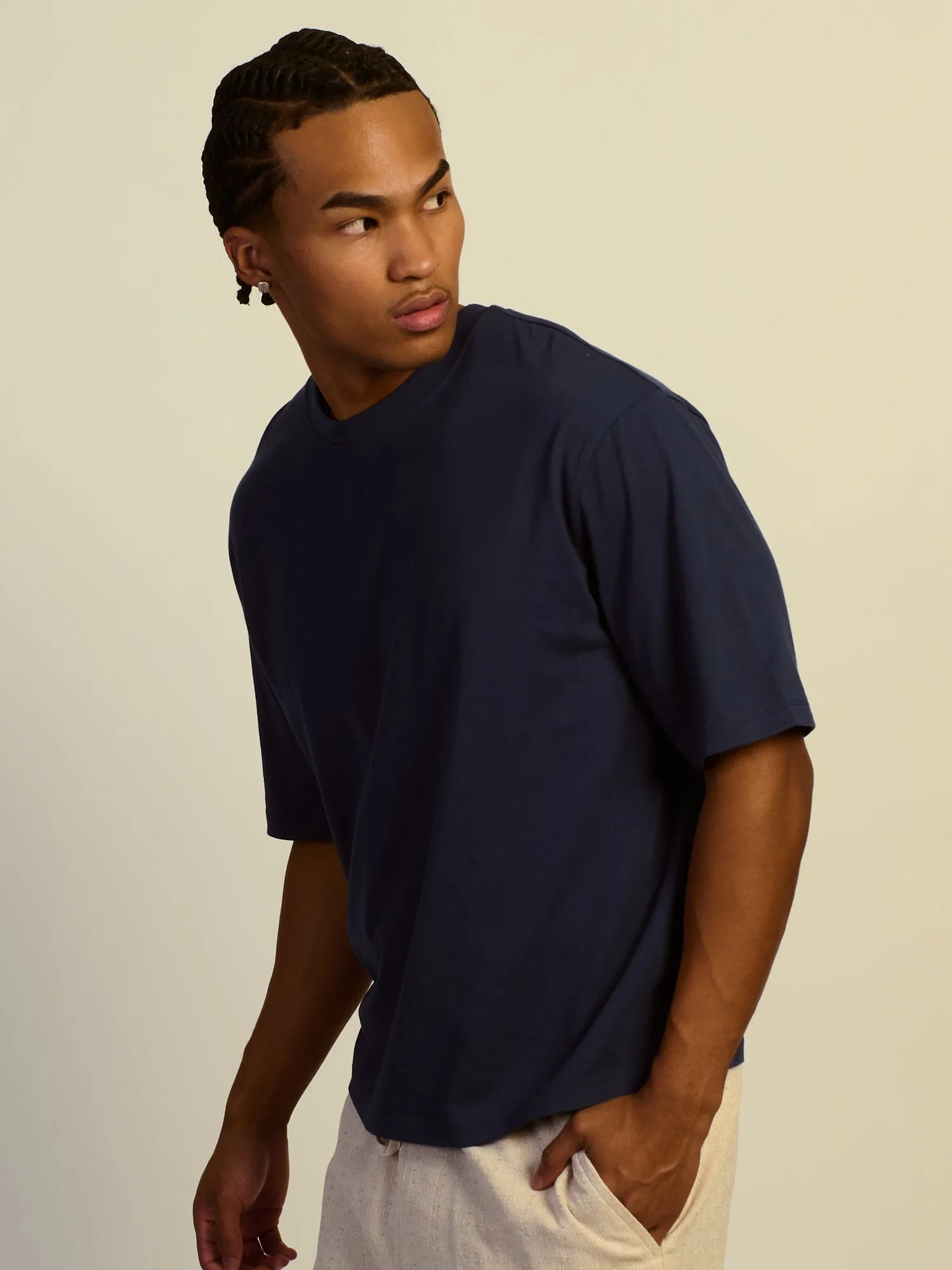 SHORT CUT TEE - NAVY sold by Boathouse product image thumbnail 3