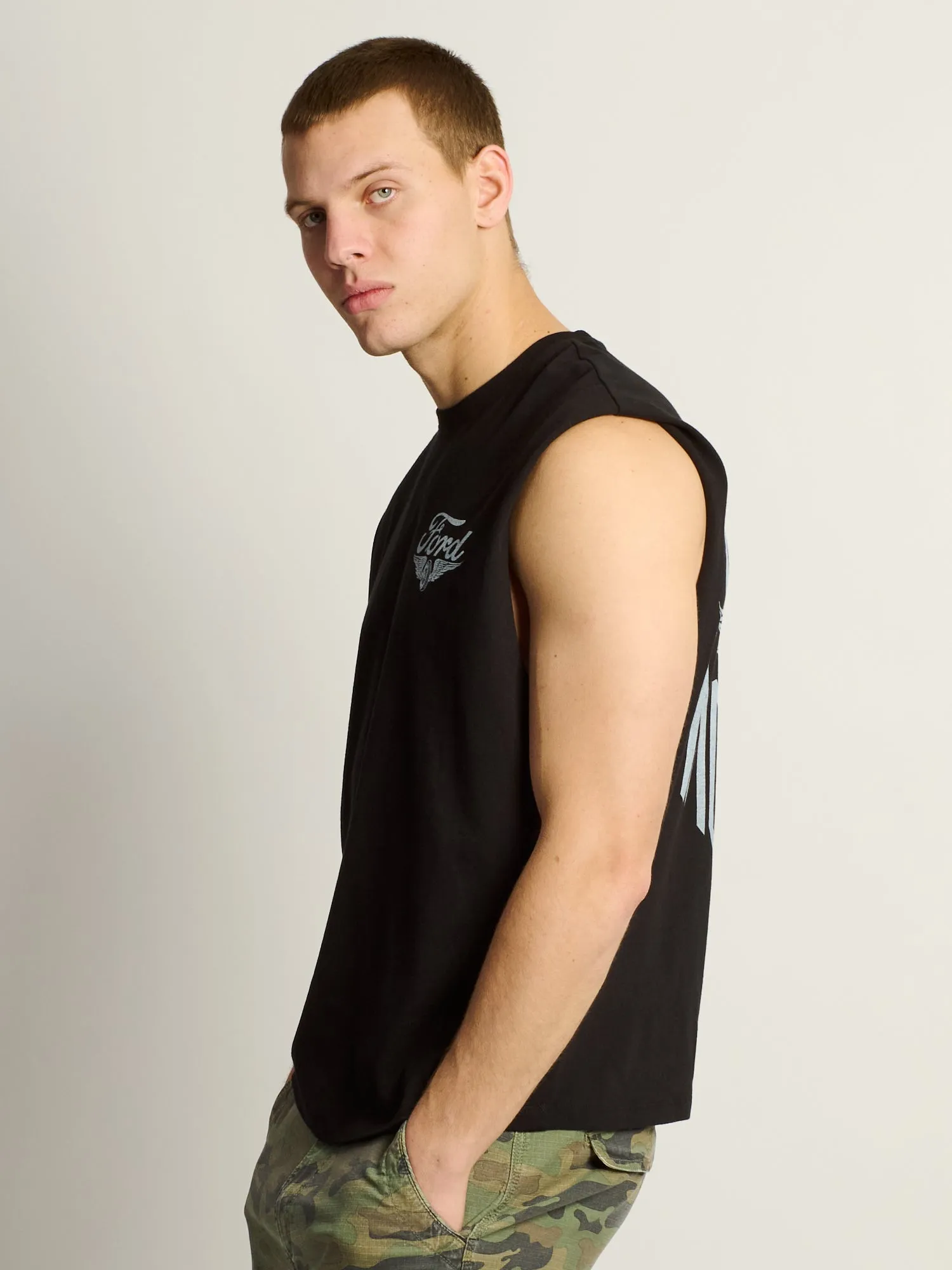 FORD MOTORS MUSCLE TANK TOP sold by Boathouse product image thumbnail 4
