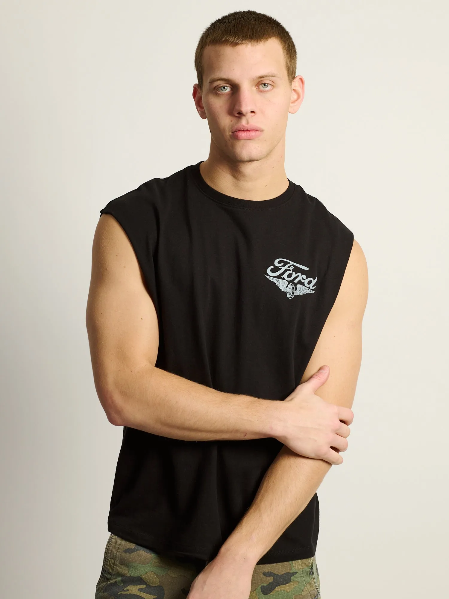FORD MOTORS MUSCLE TANK TOP sold by Boathouse product image thumbnail 2