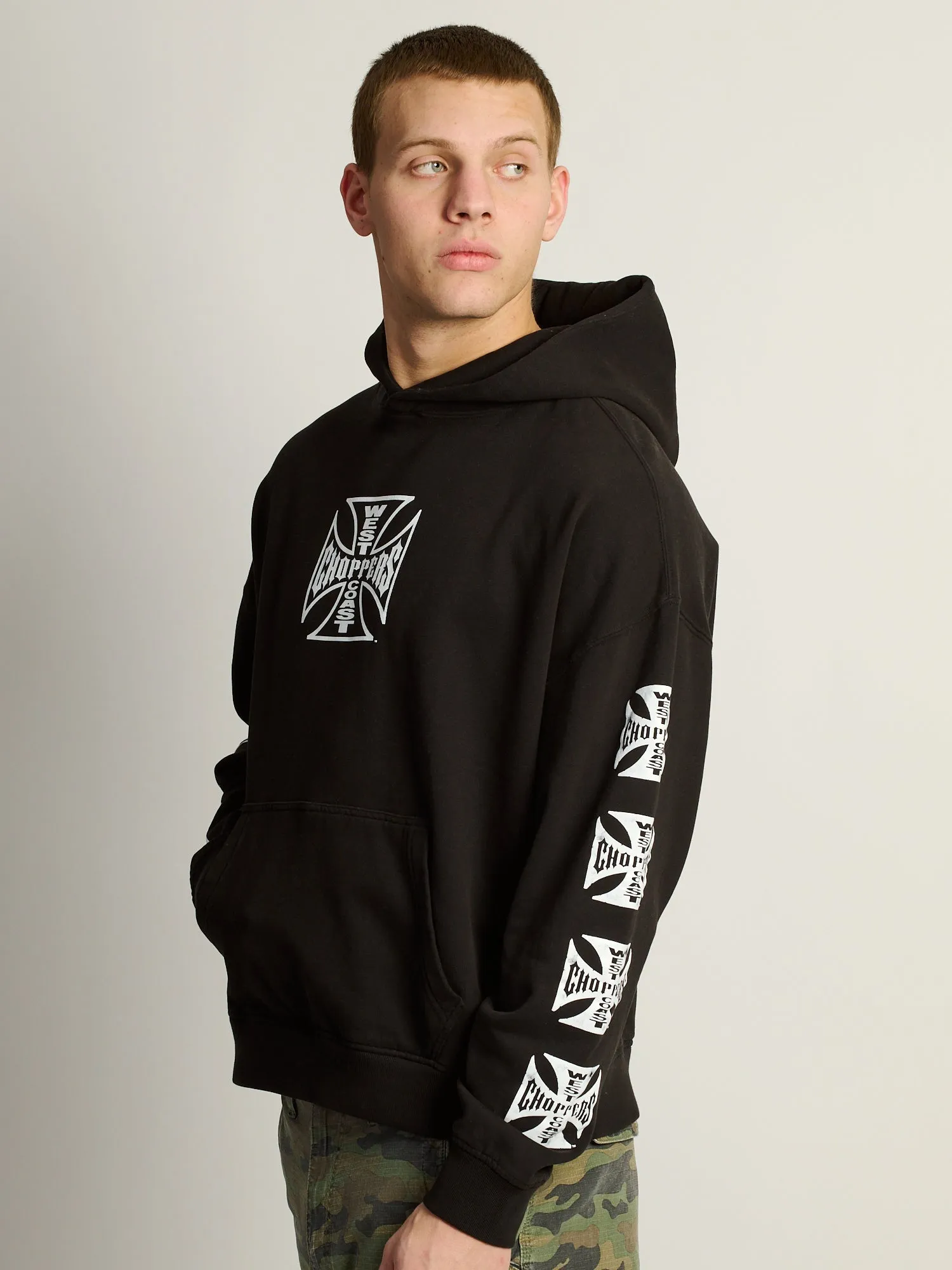 WEST COAST CROSS RELAXED PULL OVER HOODIE sold by Boathouse product image thumbnail 4